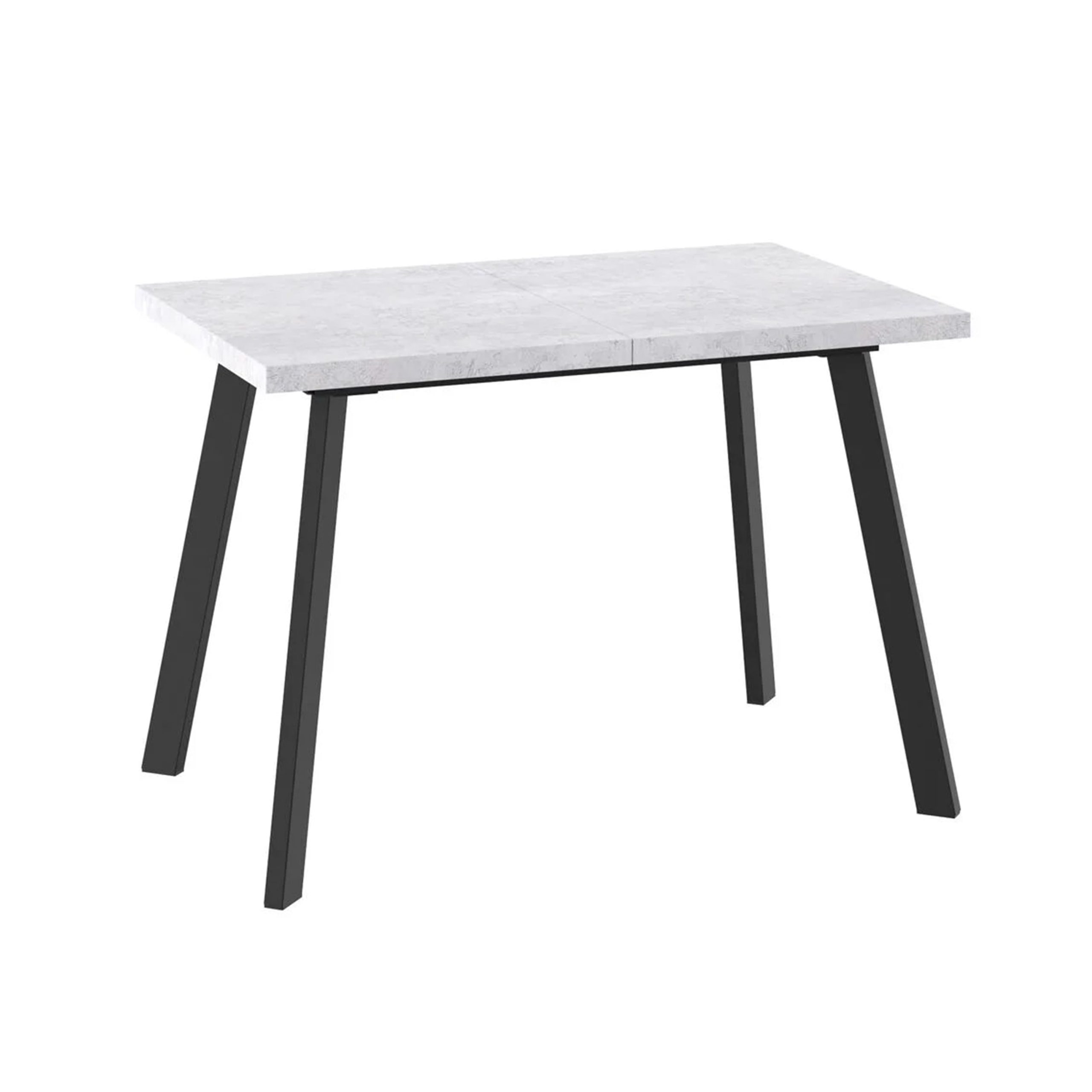 Стол BORG-110, раздвижной 110(142)х70, Серый сланец/Чёрный