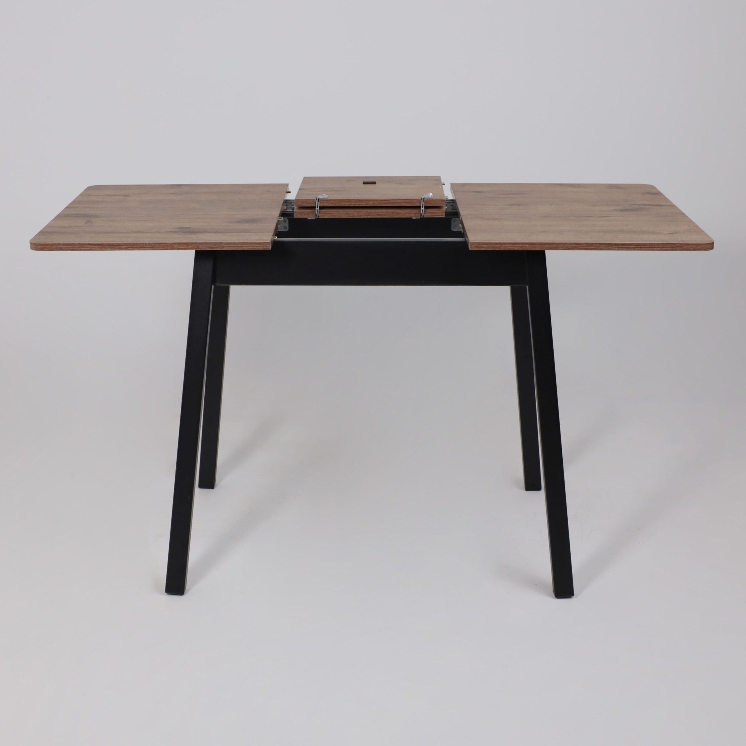 Стол TIRK RADIAL-94, раздвижной 94(126)х64, Дуб Веллингтон/Чёрный