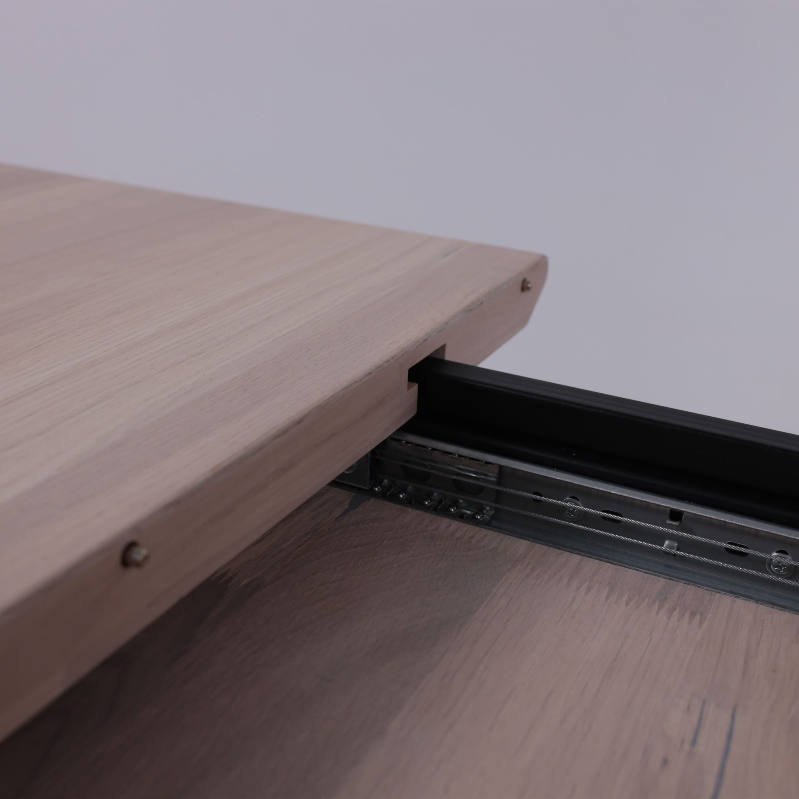 Стол ВЕЙВ раздвижной, 120(160)*80*75, дуб беленый/черный (ПрР-3 DSW (02) КСЕ/Р-80)