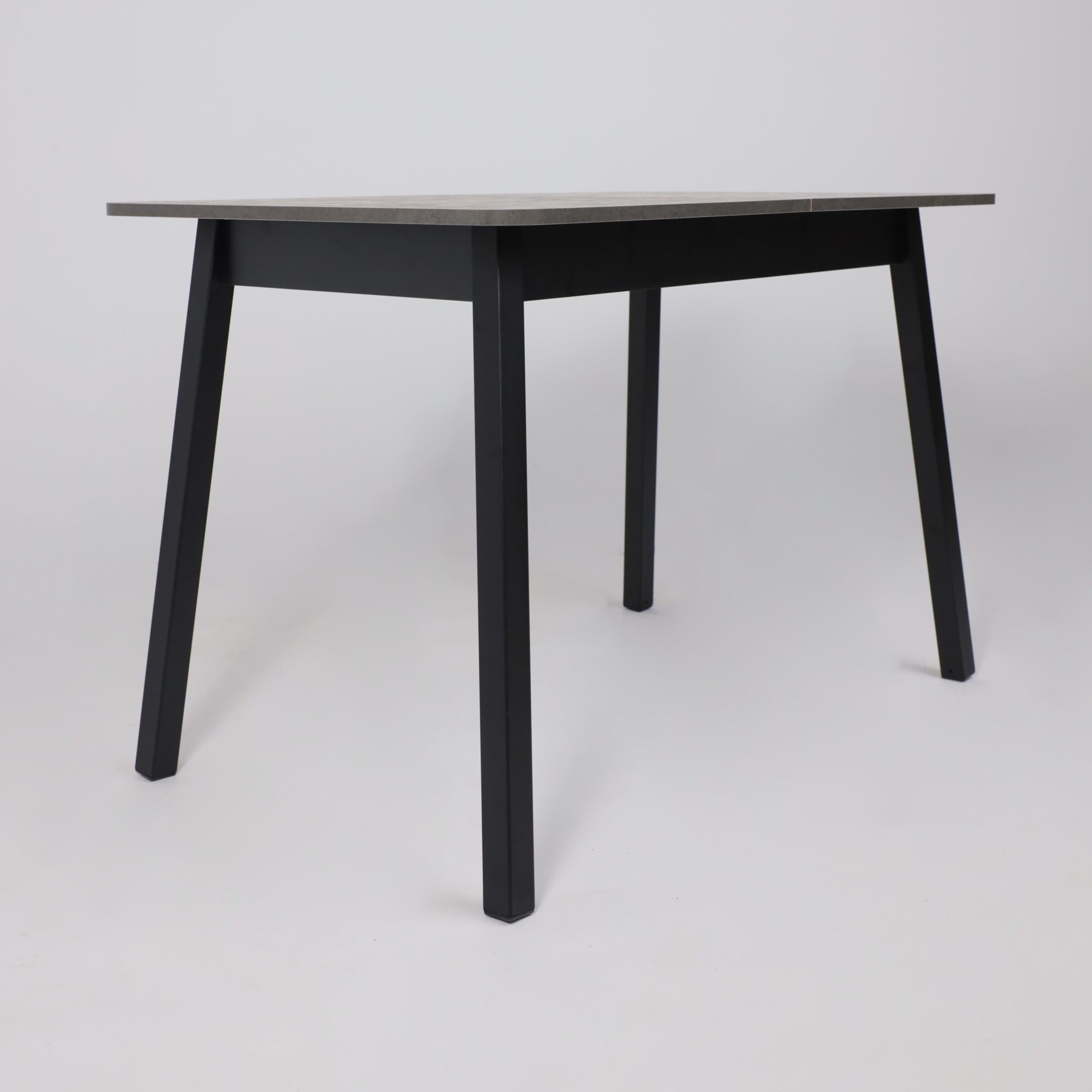 Стол TIRK RADIAL-110, раздвижной 110(142)х70, Дымчатая керамика/Чёрный