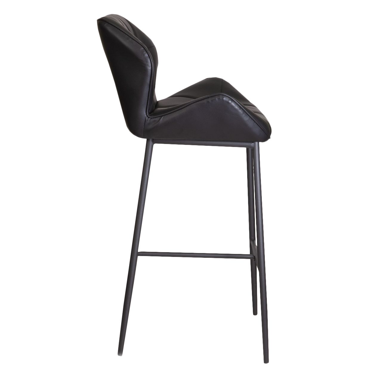 Стул барный LAGOS, (черный+черная нить)