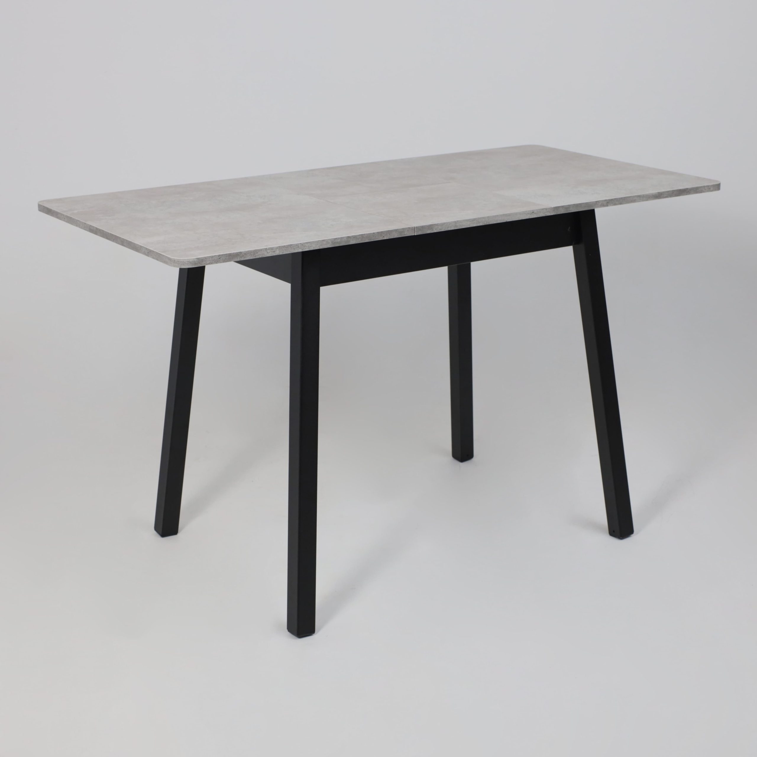 Стол TIRK RADIAL-94, раздвижной 94(126)х64, Серый сланец/Чёрный