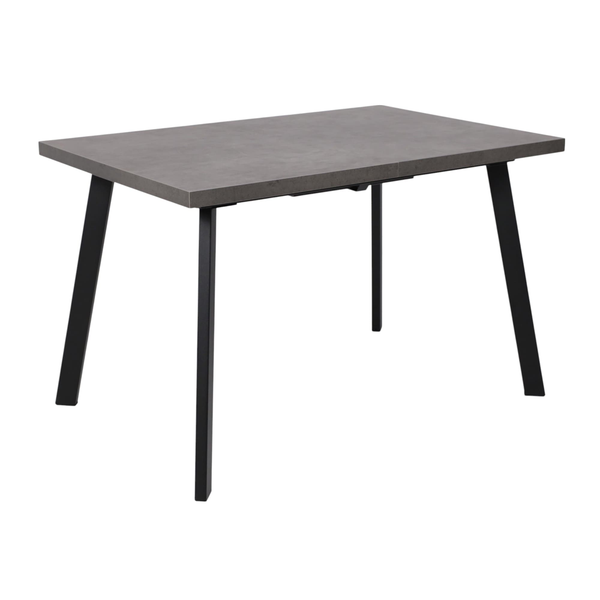 Стол BORG-120, раздвижной 120(160)х80, Дымчатая керамика/Чёрный
