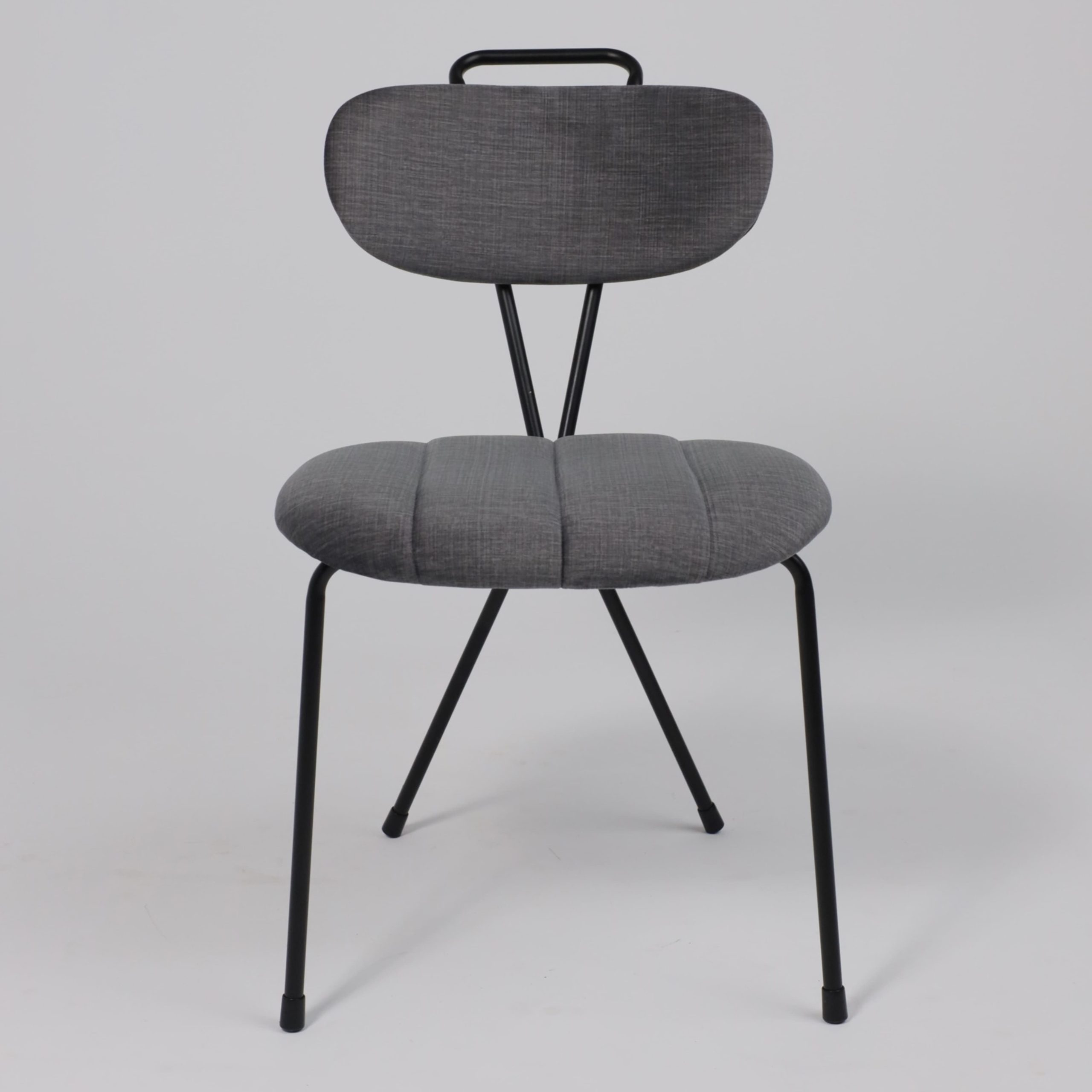 Стул TORI, серый велюр VOSS 15/черный