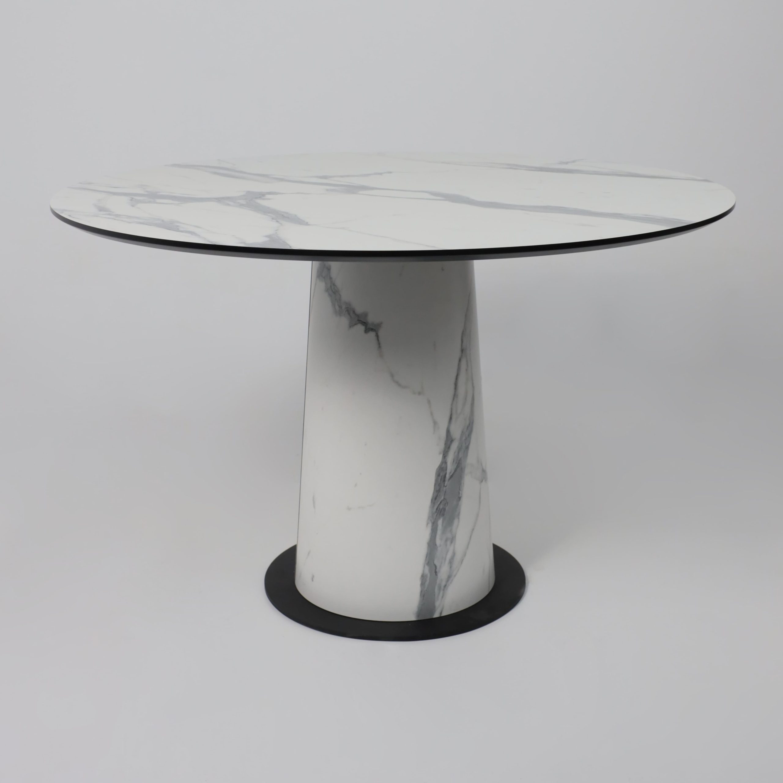 Стол AV 1317, HPL+МДФ, нераздвижной 1200 Мрамор белый/черный