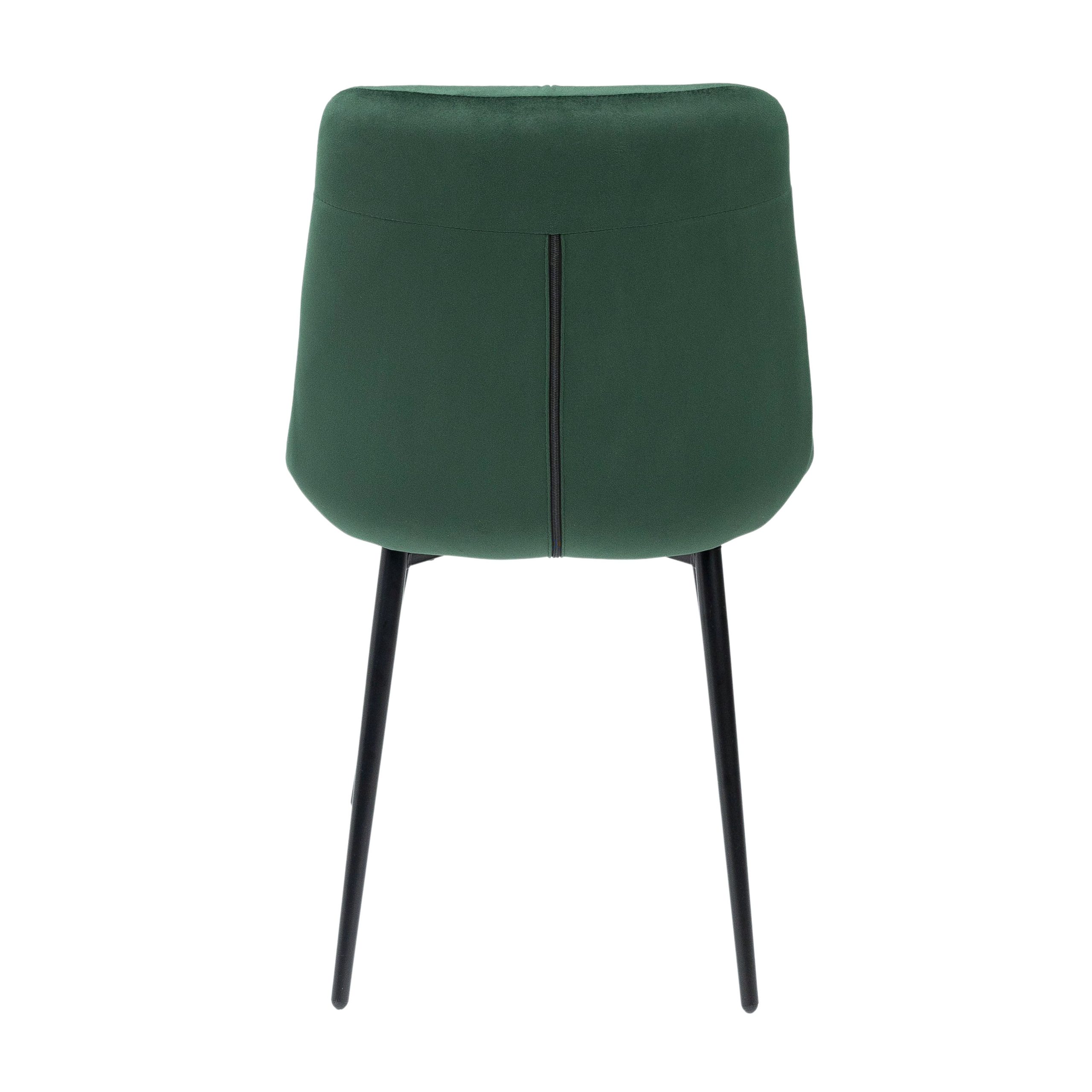 Стул AV 435, зеленый бархат Confetti deep forest/черный