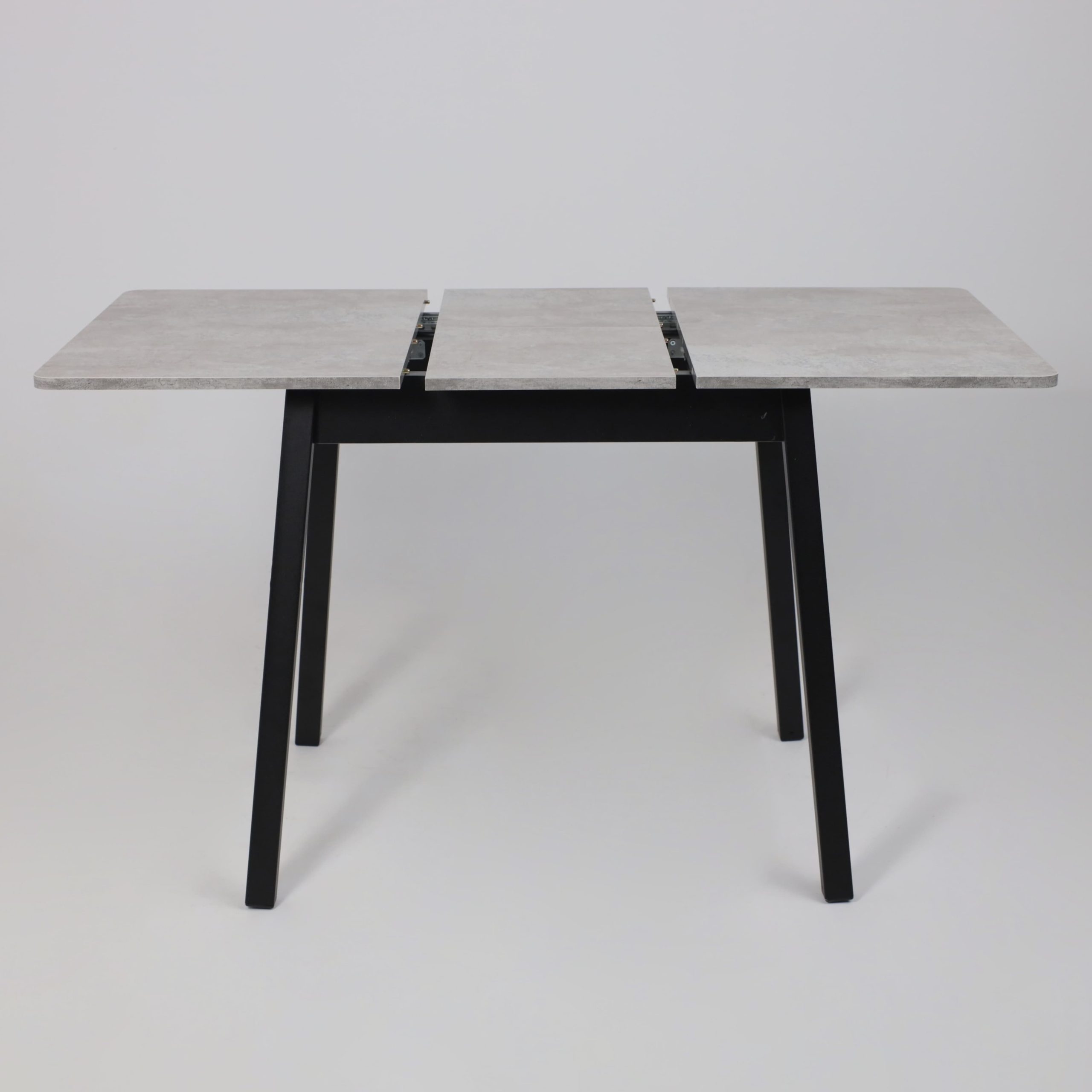 Стол TIRK RADIAL-94, раздвижной 94(126)х64, Серый сланец/Чёрный