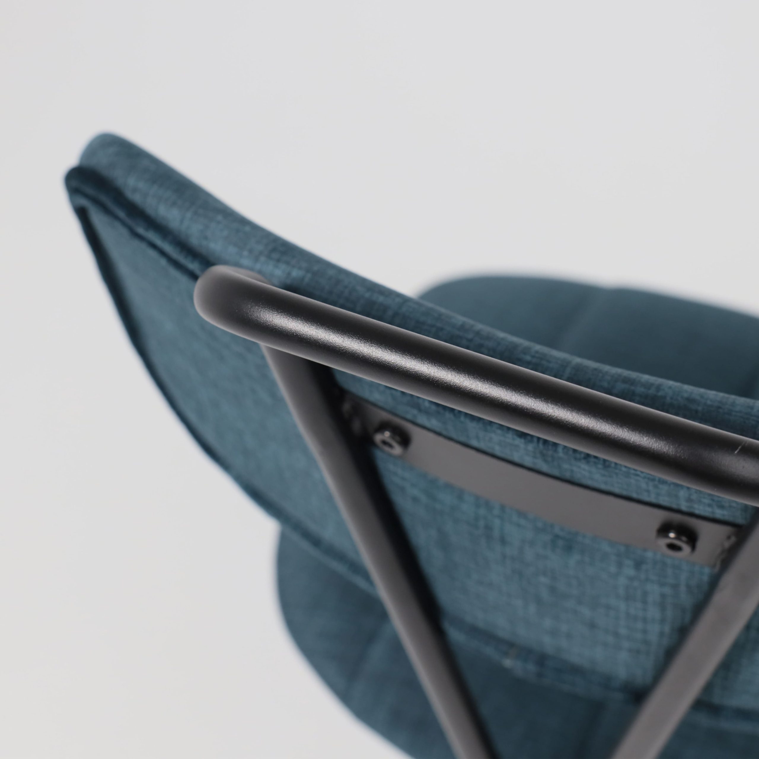 Стул TORI, темно-бирюзовый велюр VOSS 86/черный