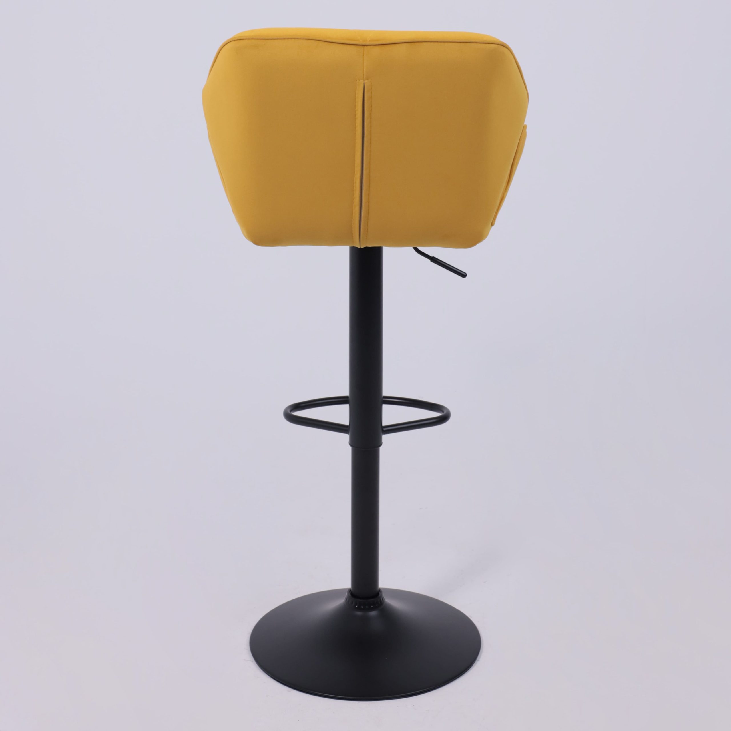 Кресло барное BERLIN GB, Velutto 56 горчичный велюр/черный