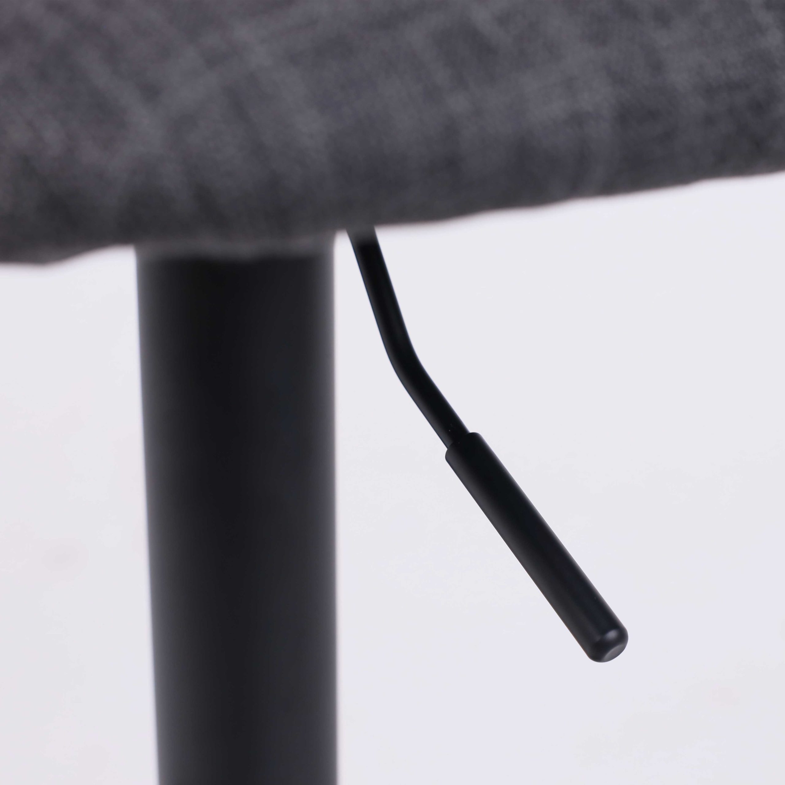 Стул барный JESSY, темно-серая ткань/черный