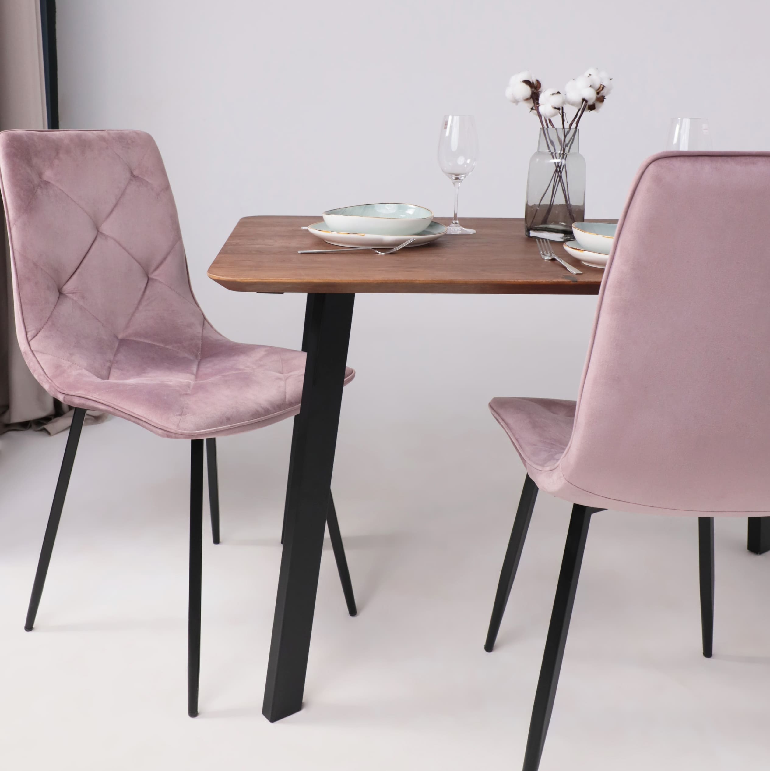 Стол МАЙОН, 120*80*74, дуб мореный/черный (ПР-2 DSW (Т27) (02) КС-60)