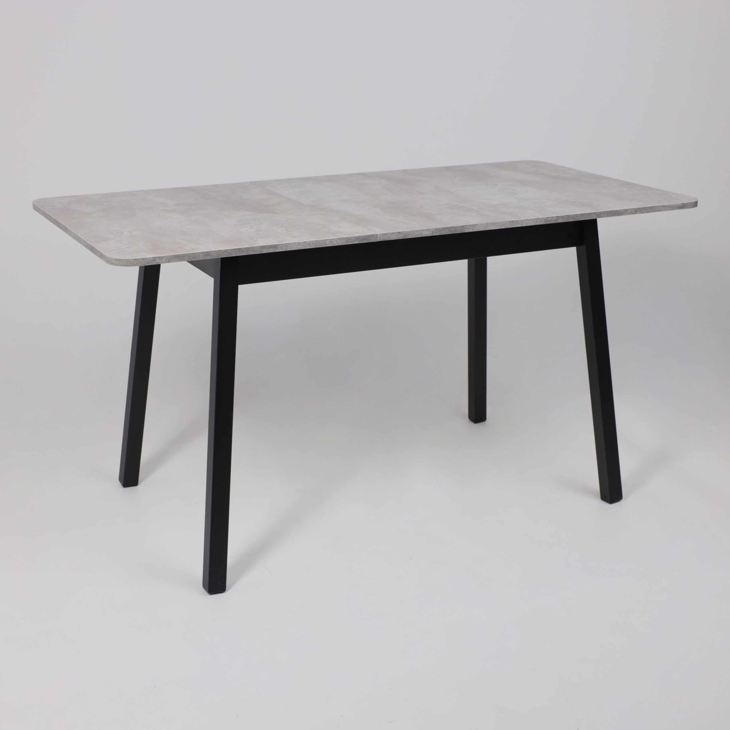 Стол TIRK RADIAL-110, раздвижной 110(142)х70, Серый сланец/Чёрный