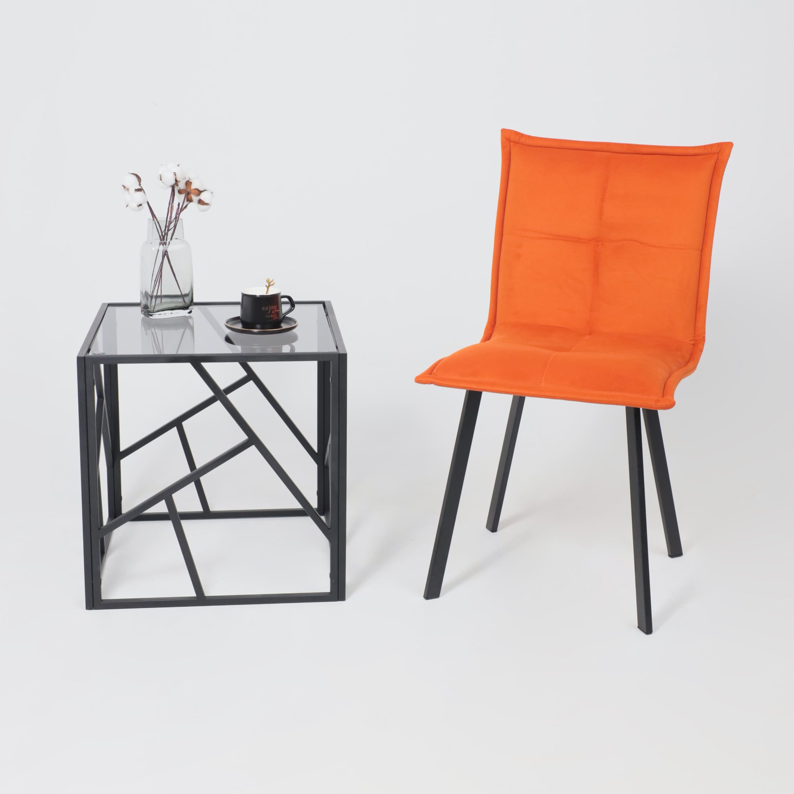 Кресло РУБИК U, Velutto 27 терракотовый велюр/черный