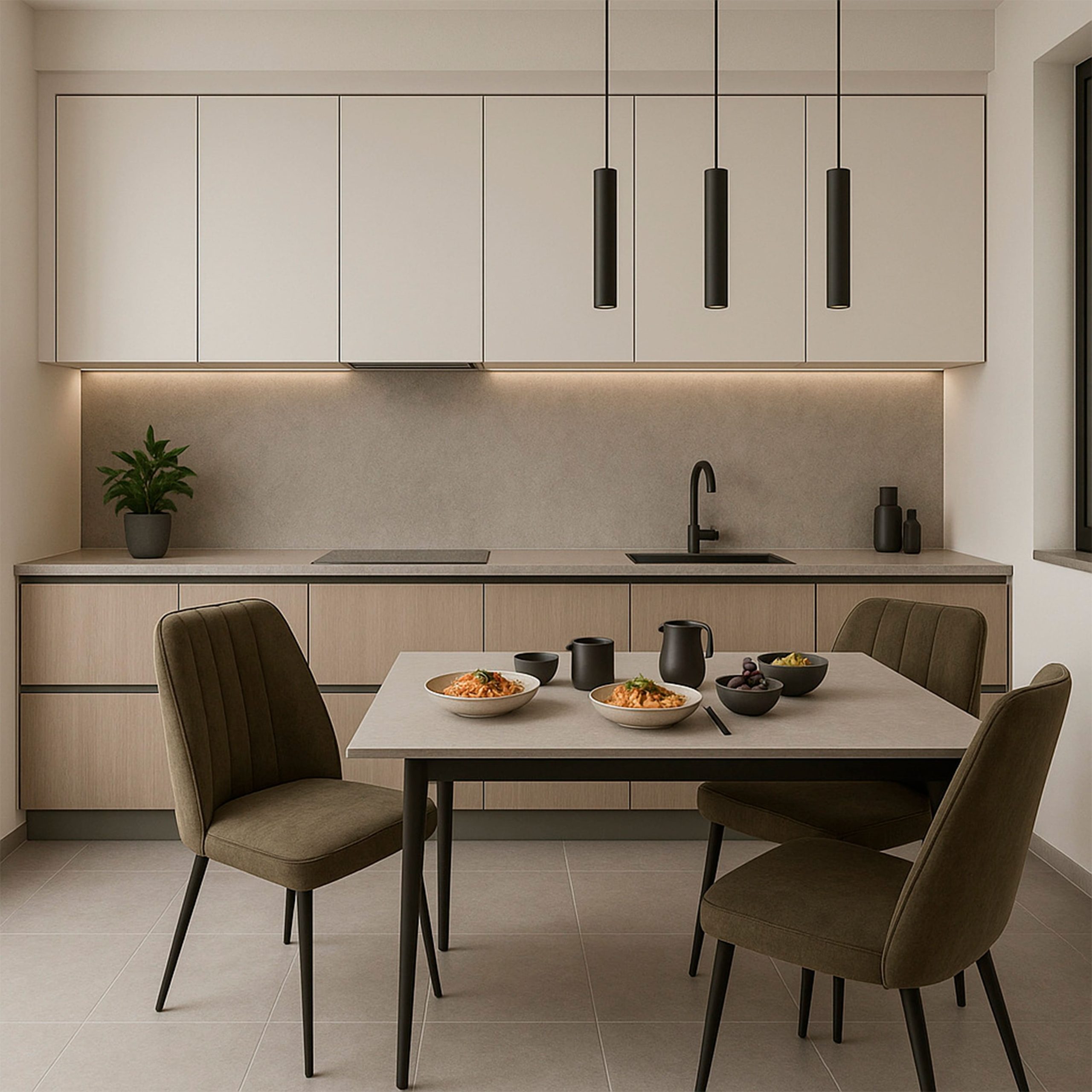 Стул LEONARD M, b05 LATTE LUXчерный