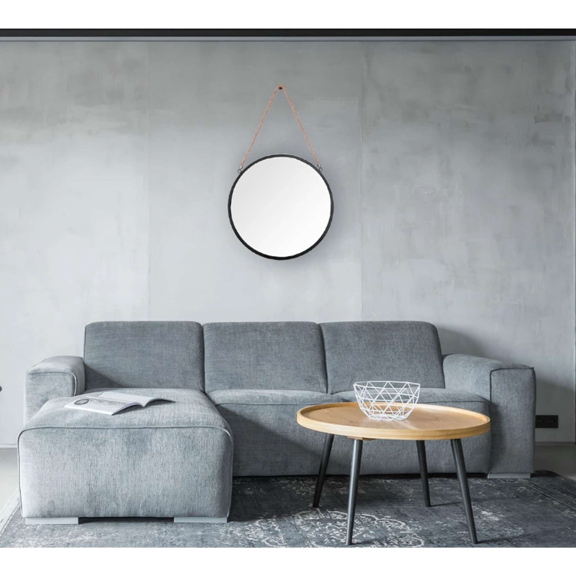 Зеркало подвесное CAMELLIA, бамбук