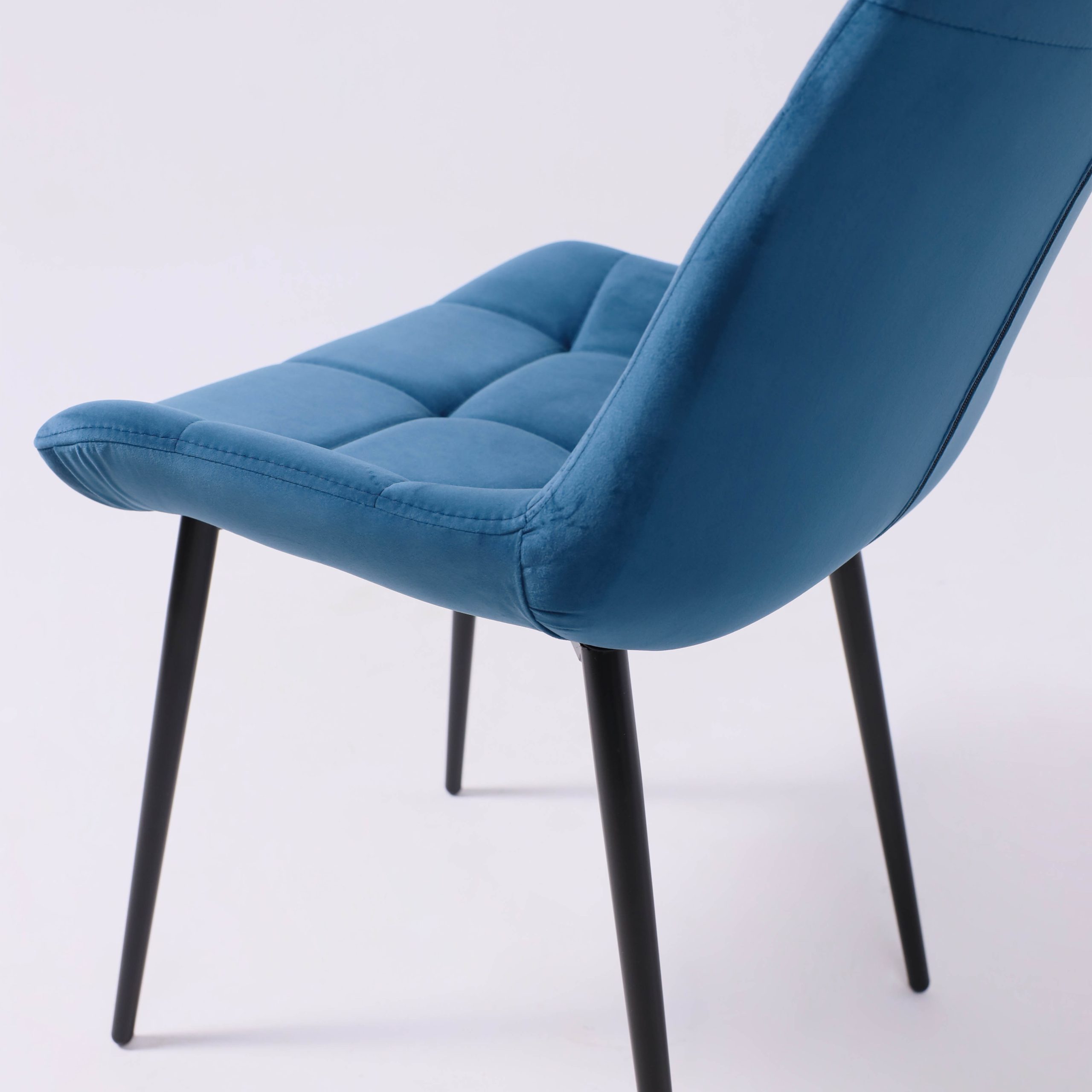 Стул AV 405, синий бархат H-58/черный