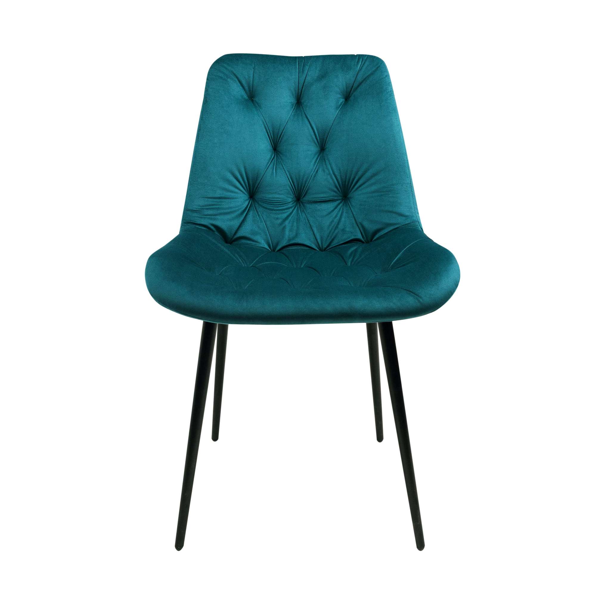 Стул AV 435, темно-бирюзовый бархат H-56/черный