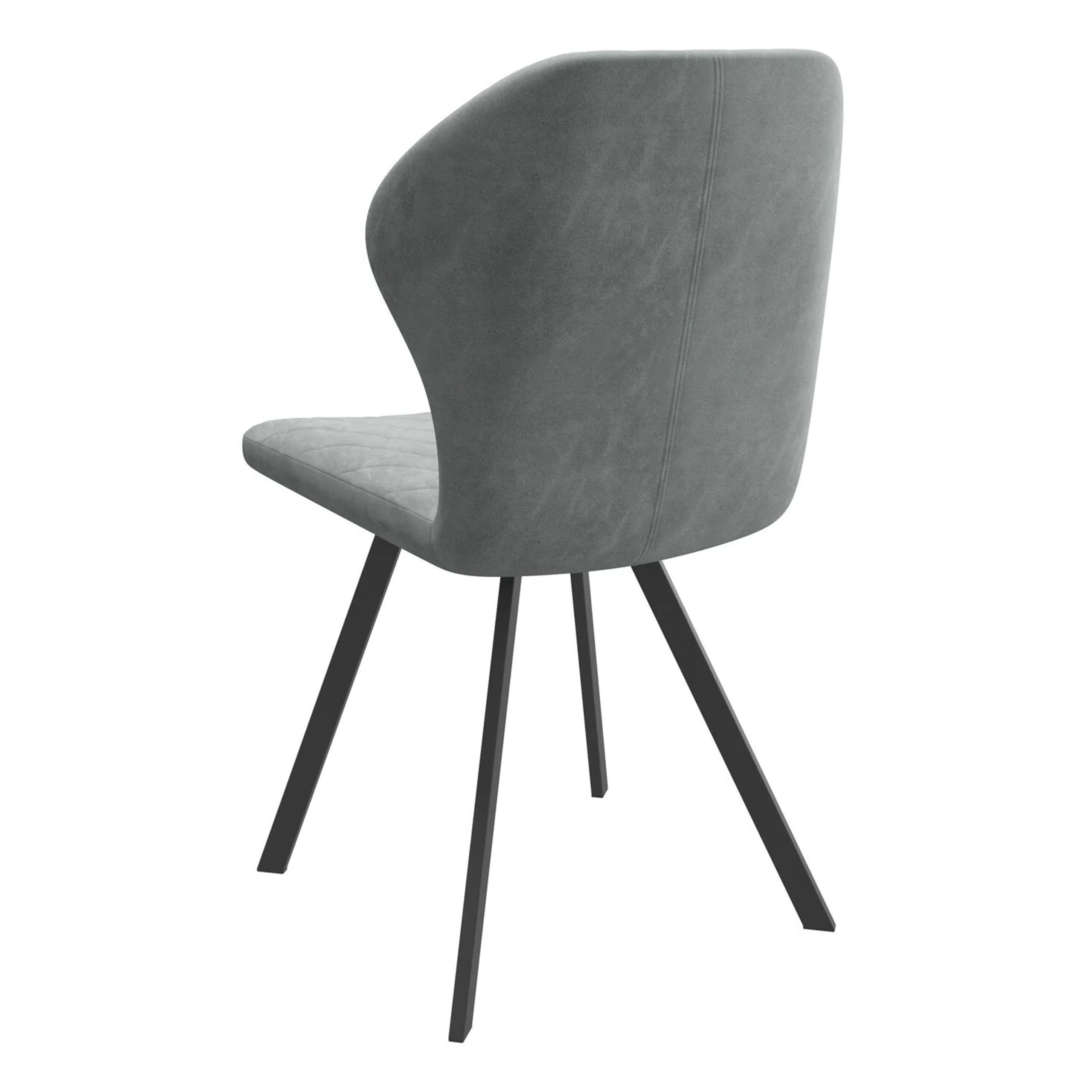 Стул ROBBY D-R 360, k10 Антрацит замша LUXчерный