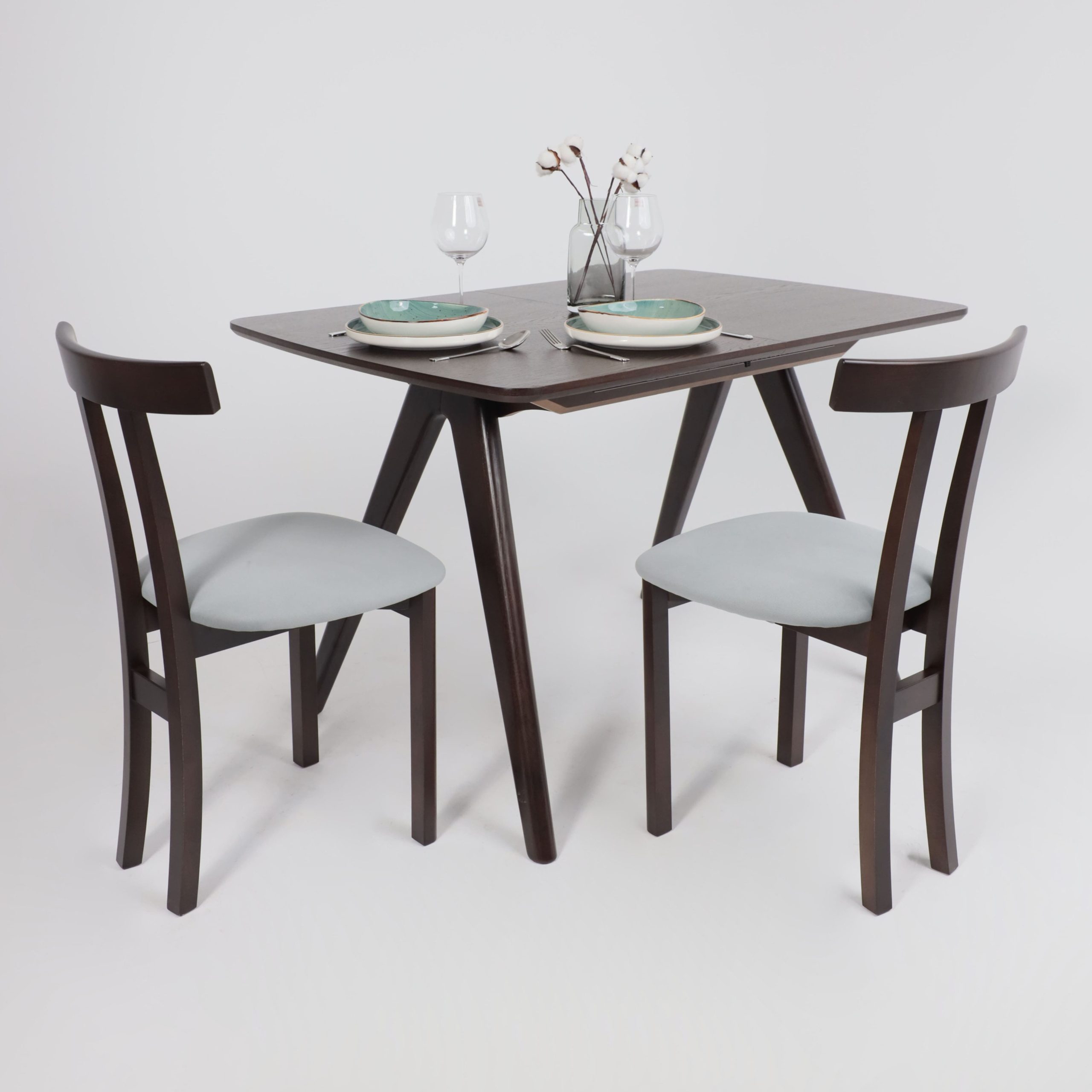 Стол АВЕНЮ 1450(1950)*850, Темный дуб/Темный дуб