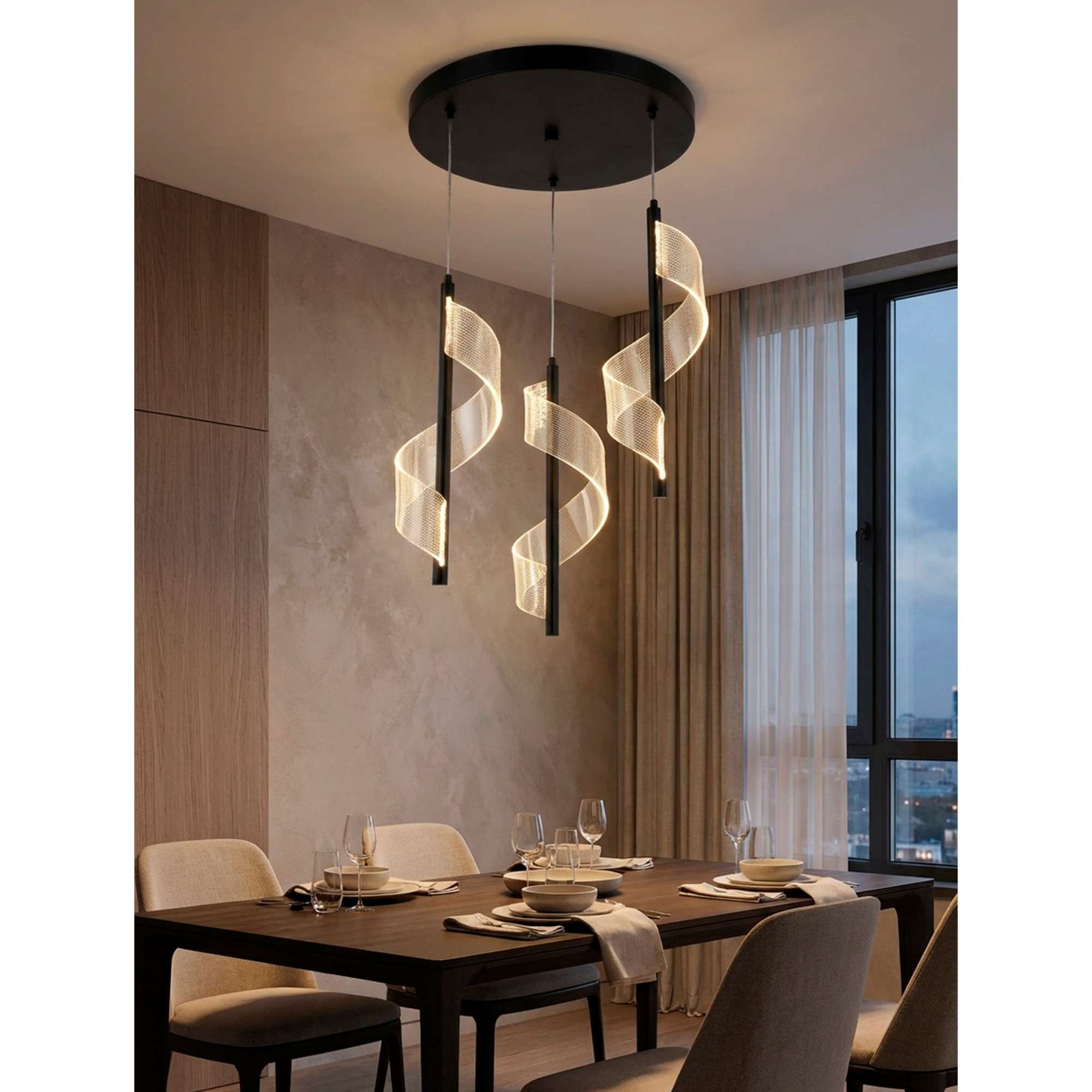 Светильник DEW, потолочный, LED, чёрный