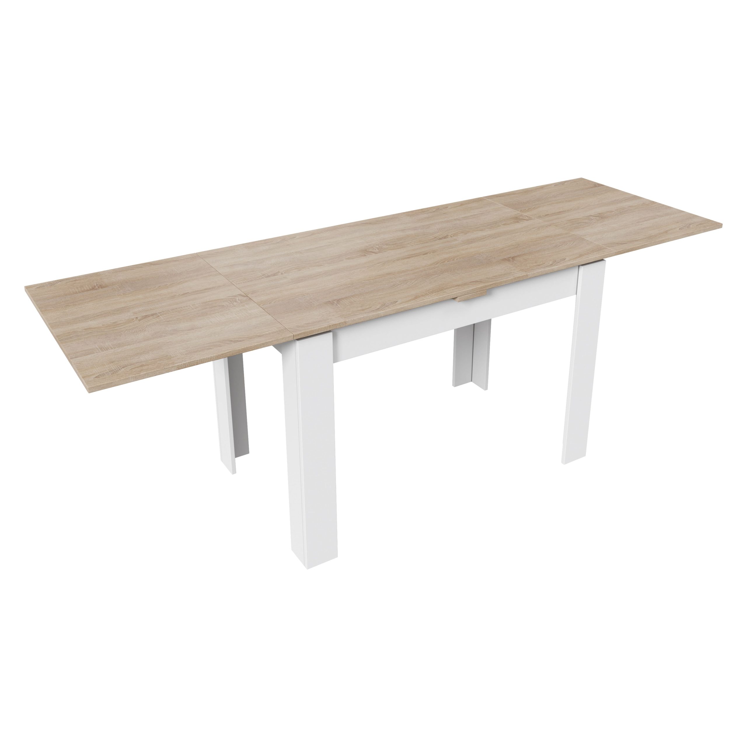 Стол раздвижной ПРОМО Тип 4, 1100(2098)*670, дуб сонома/белый