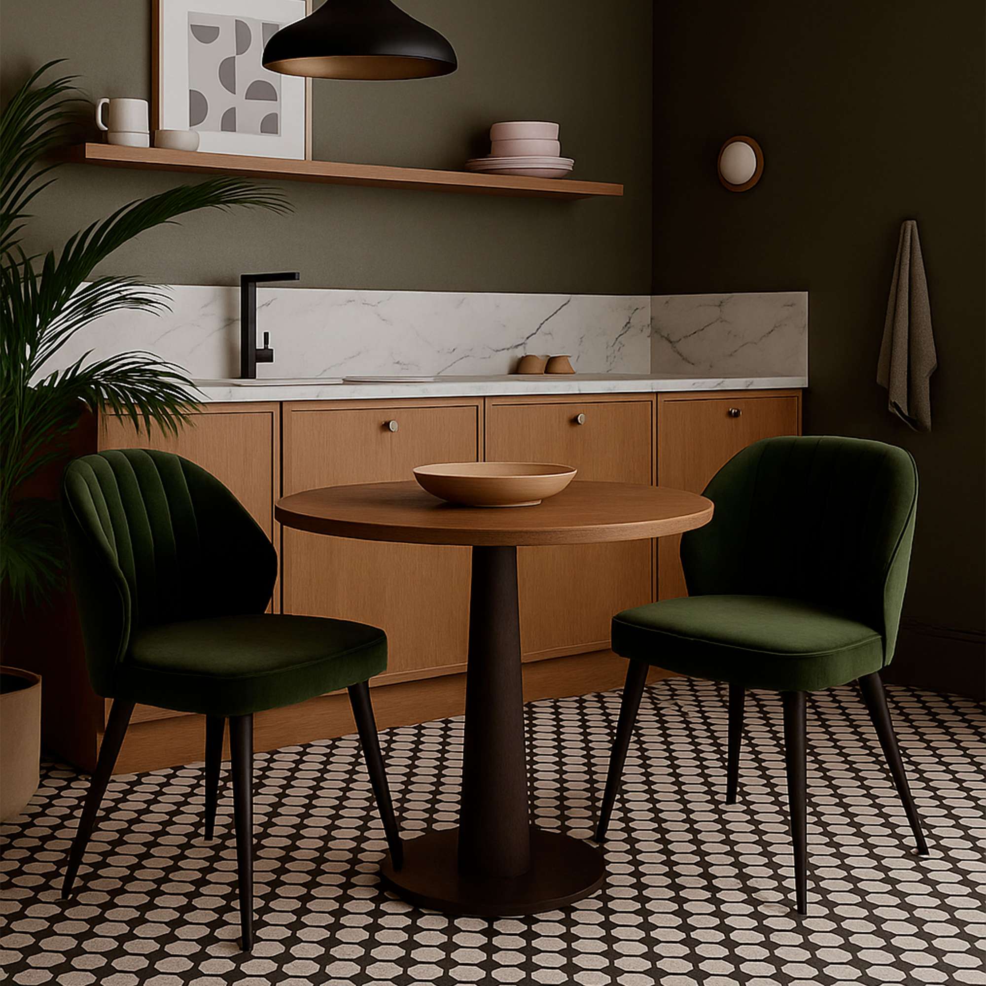 Стул MICHAEL-R1 360, d14 KHAKI LUXчерный