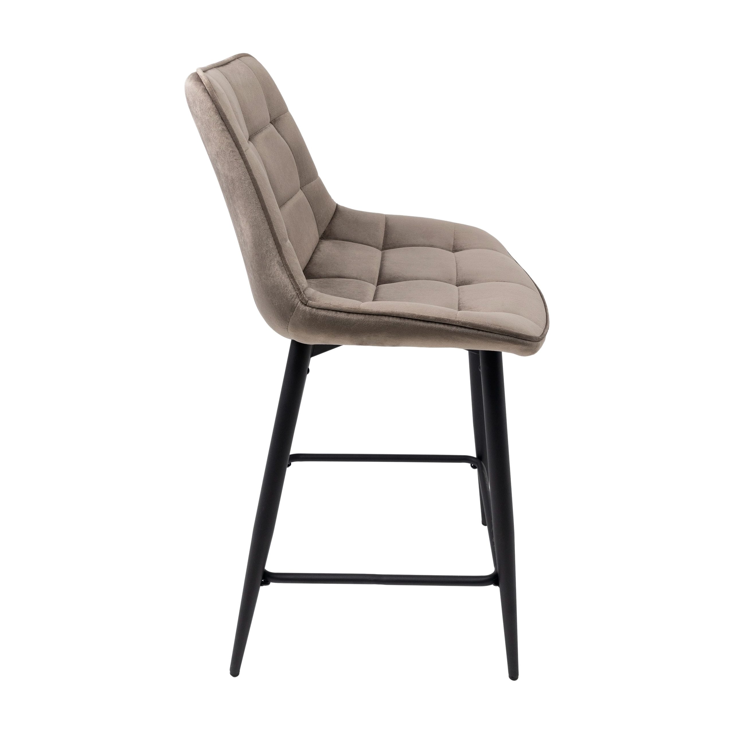 Стул LINX, полубарный, бежевый велюр G062-13/черный