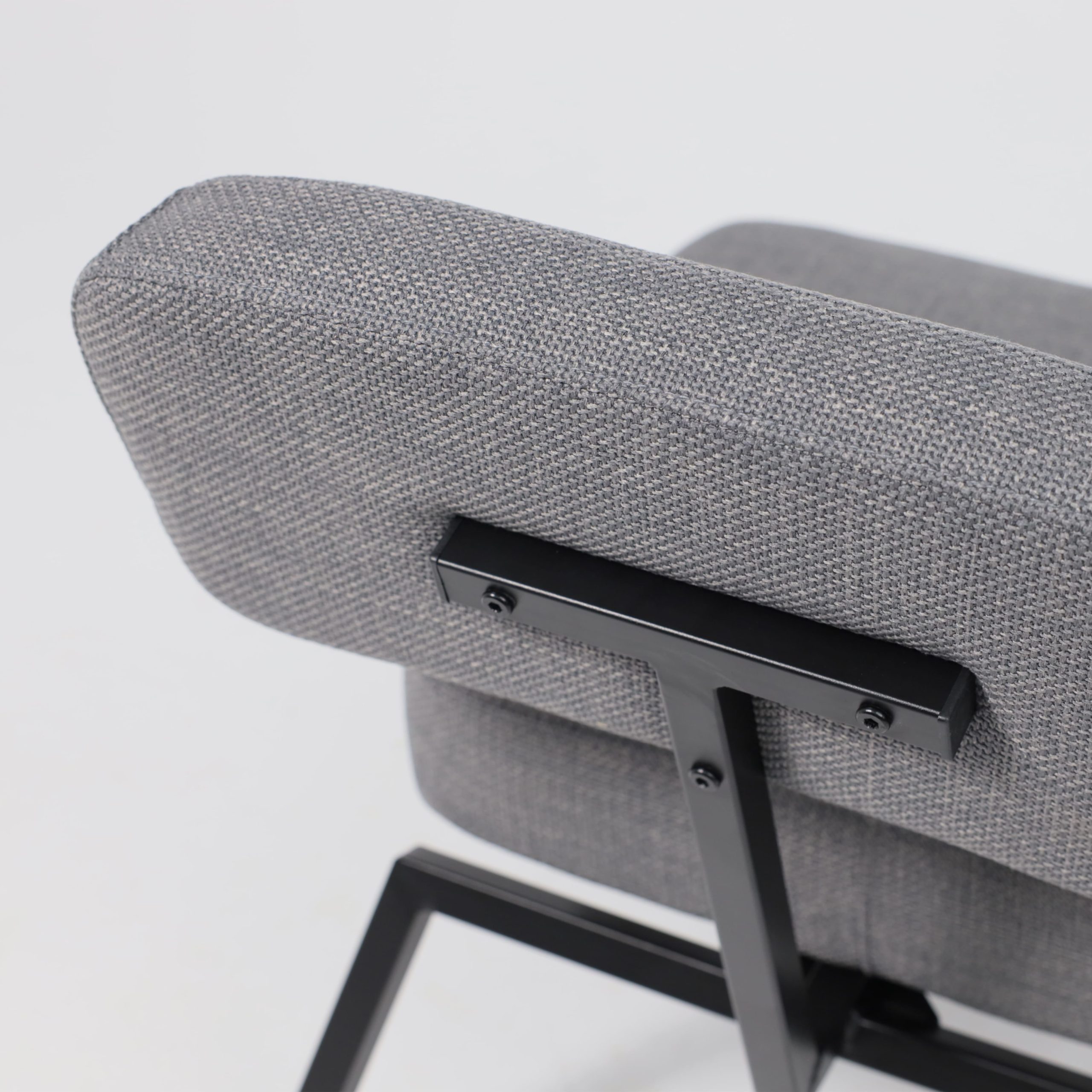 Кресло ASPEN, серая рогожка BJORN 13/черный