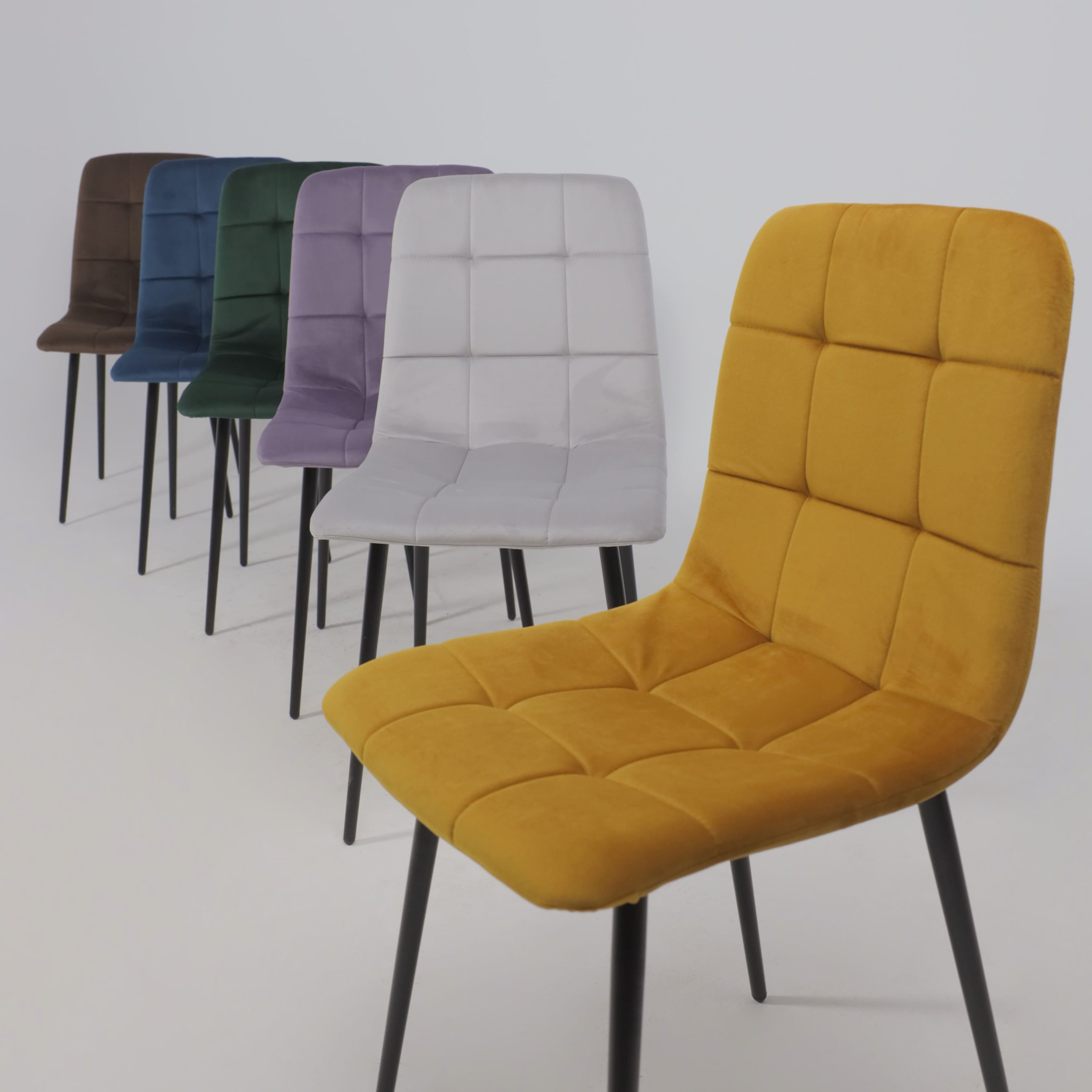 Стул AV 406-N, сливовый бархат Confetti plum/черный