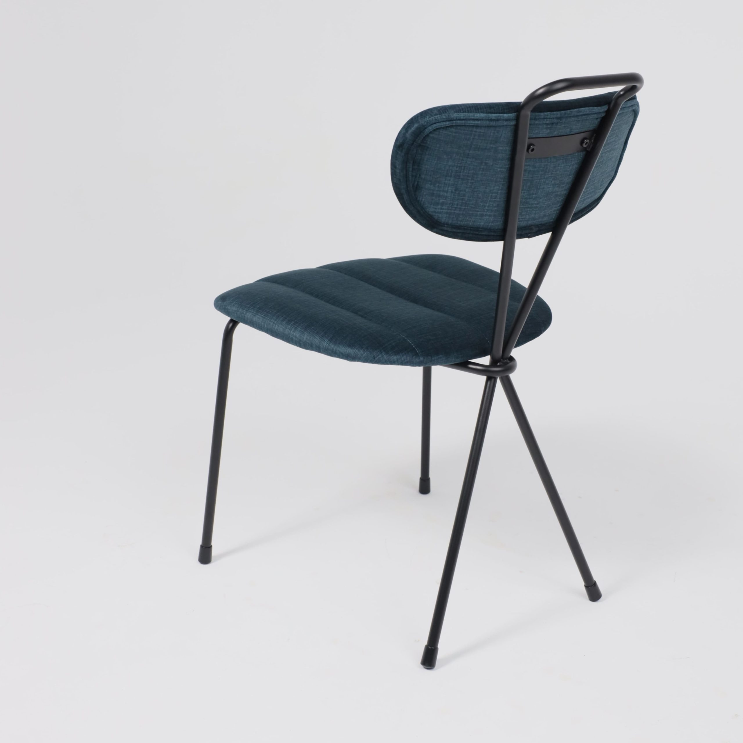 Стул TORI, темно-бирюзовый велюр VOSS 86/черный