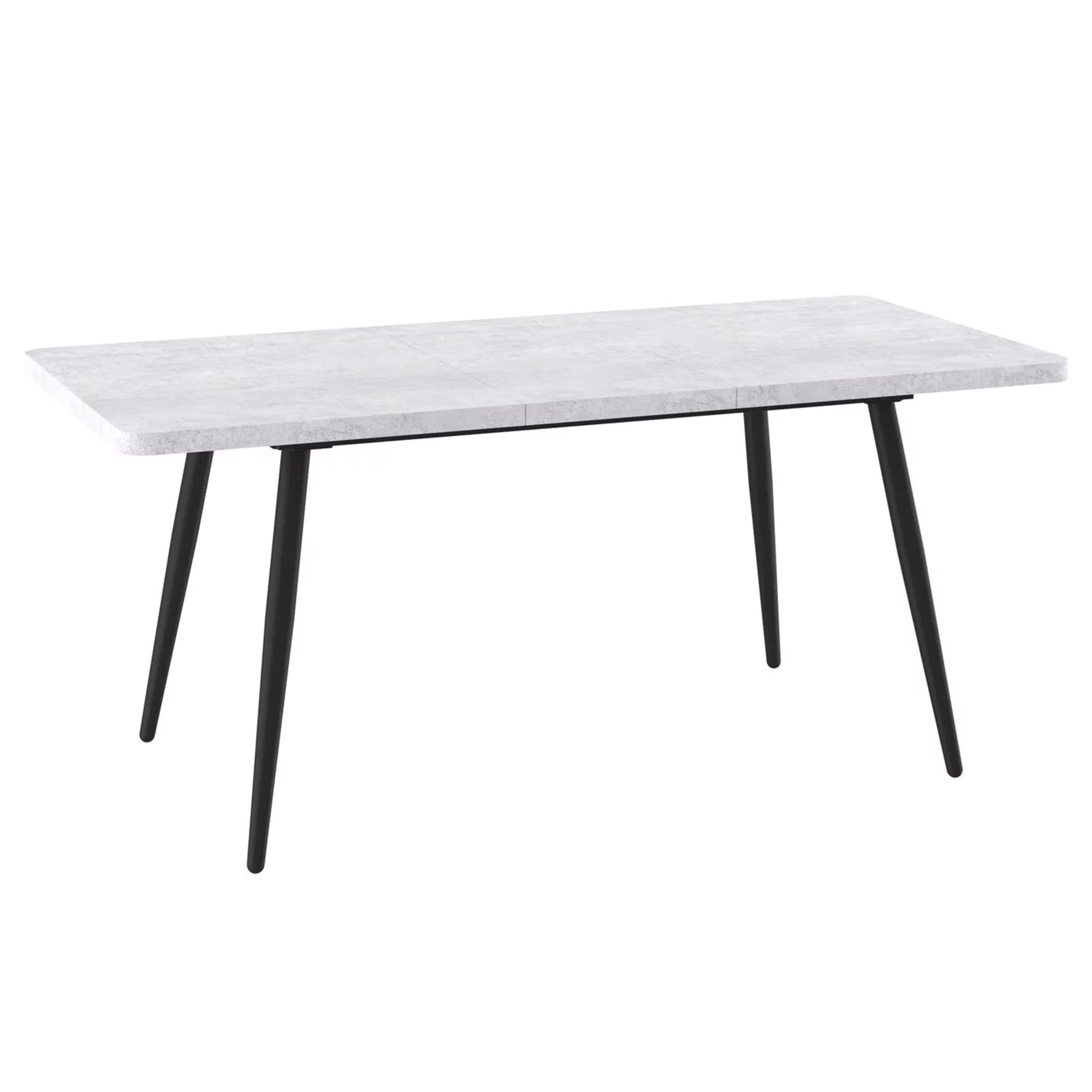 Стол BORG RADIAL-140, раздвижной 140(180)х85, Серый сланец/Чёрный