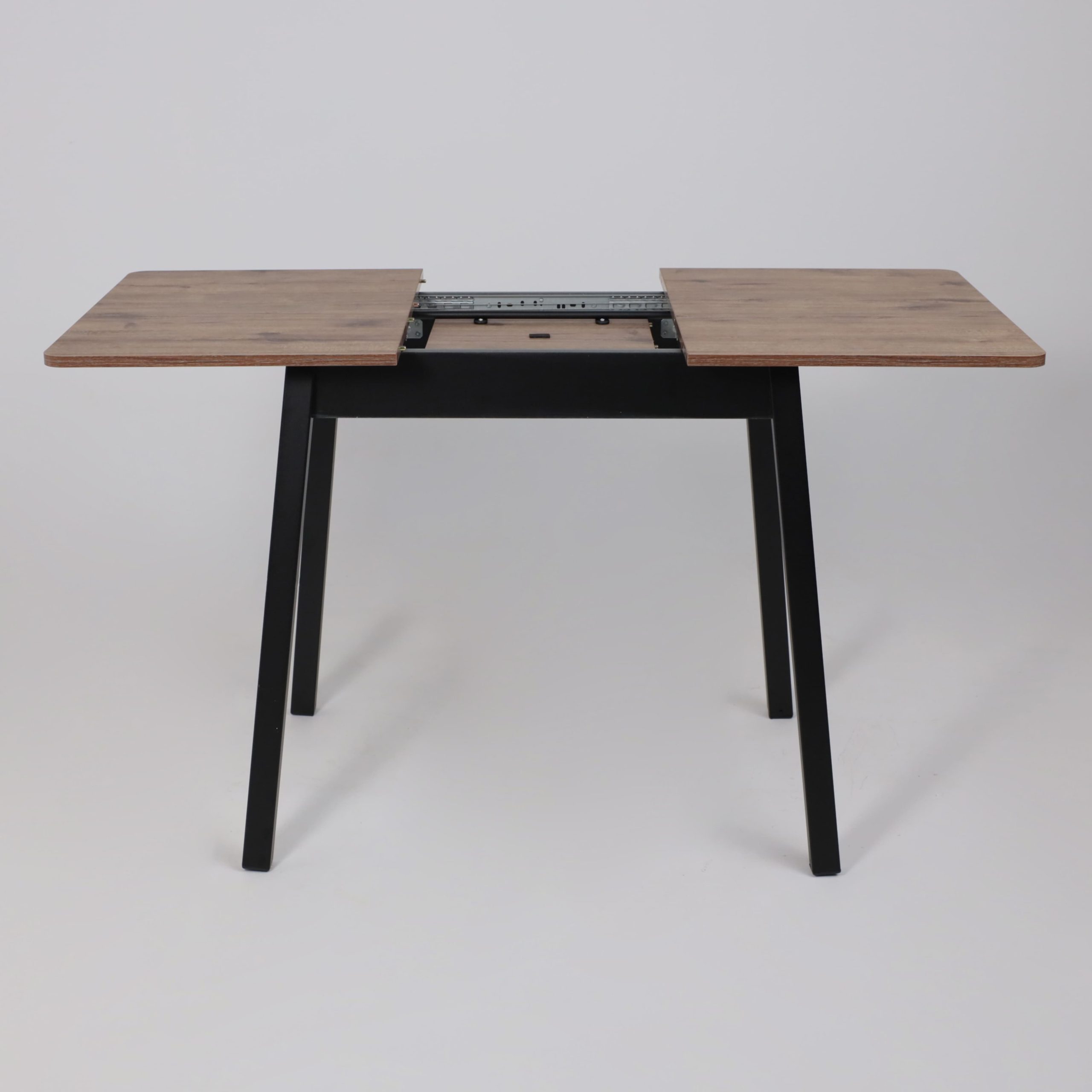 Стол TIRK RADIAL-94, раздвижной 94(126)х64, Дуб Веллингтон/Чёрный