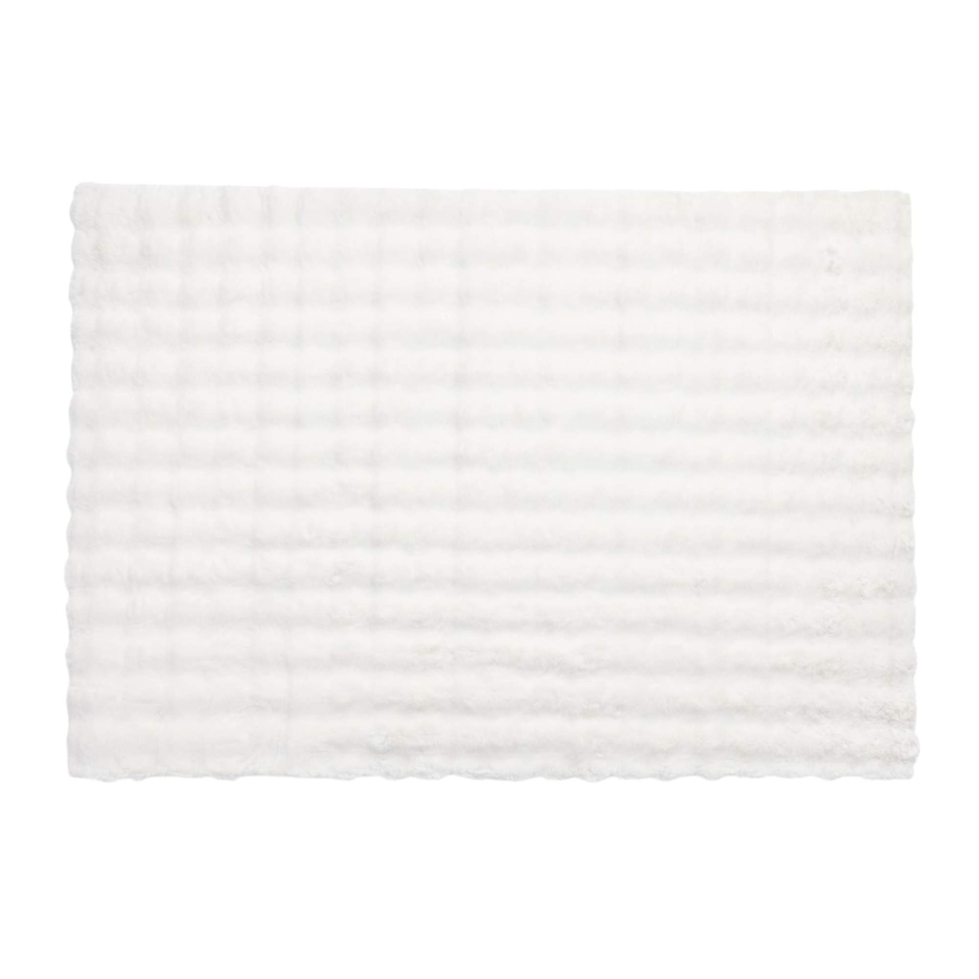 Ковер BUBLE FAUX FUR, белый, 160*230см