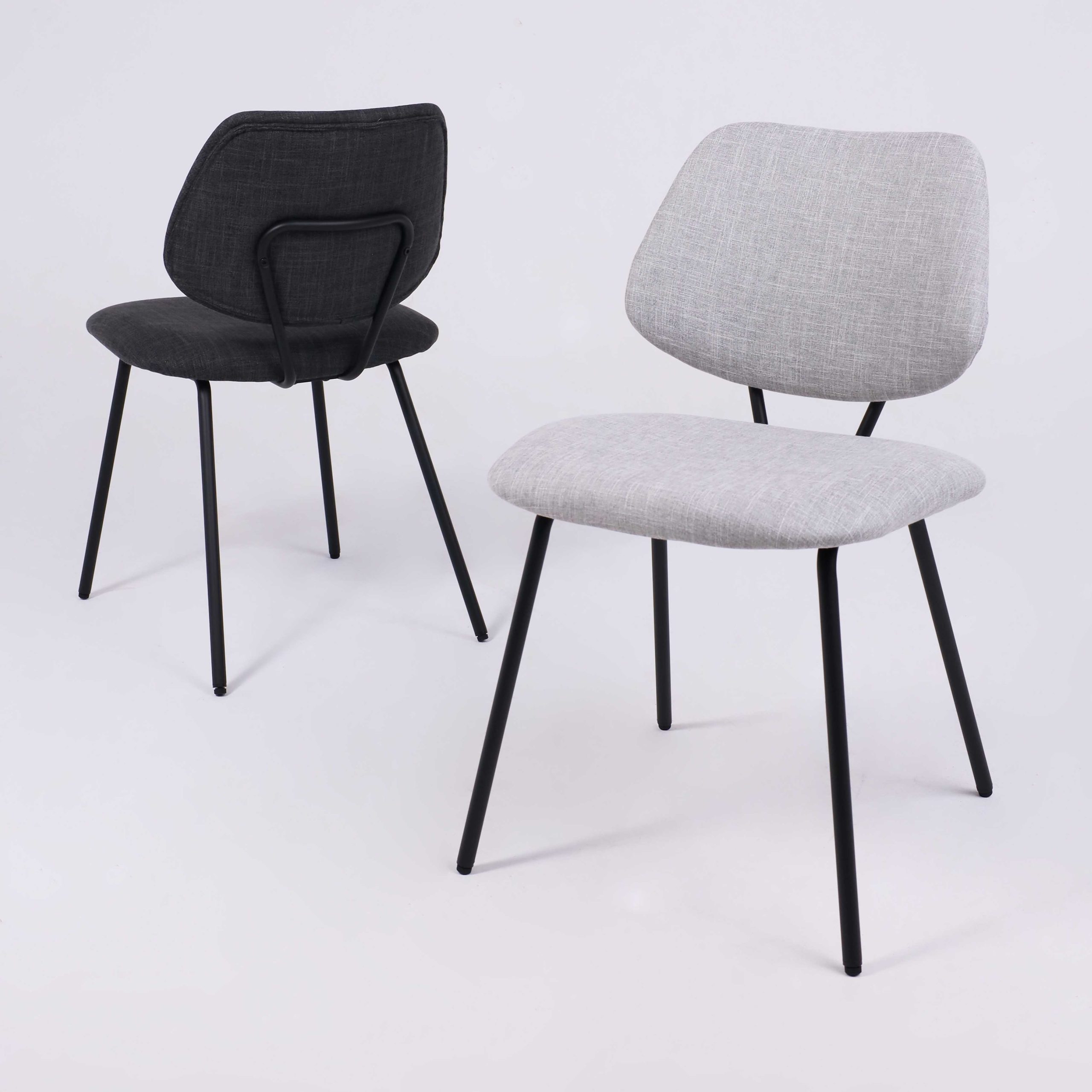 Стул DIXIE, серая ткань/черный