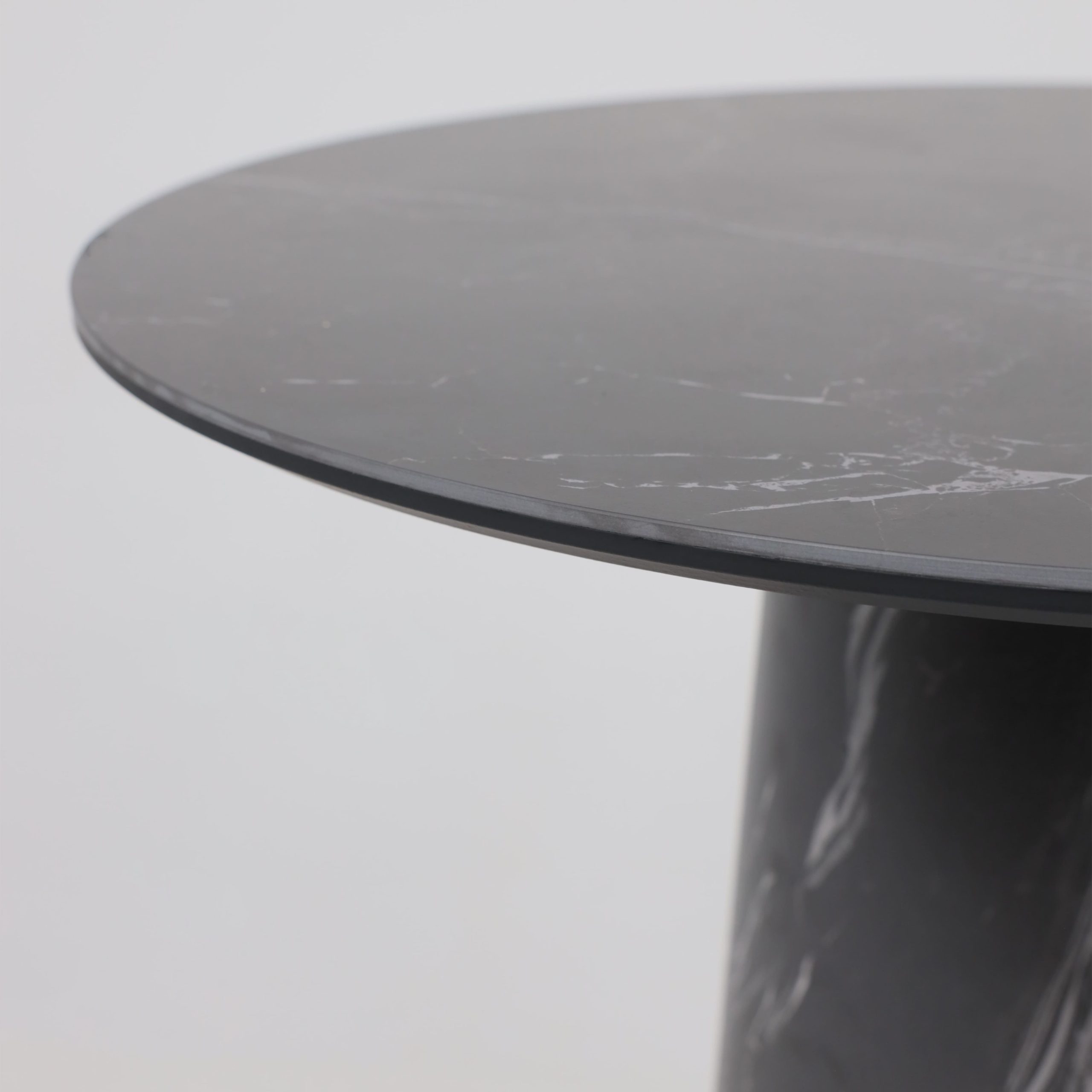 Стол AV 2317, МДФ+керамика, нераздвижной 900 черный, матовый SHAKESPEARE/черный+HPL Асти