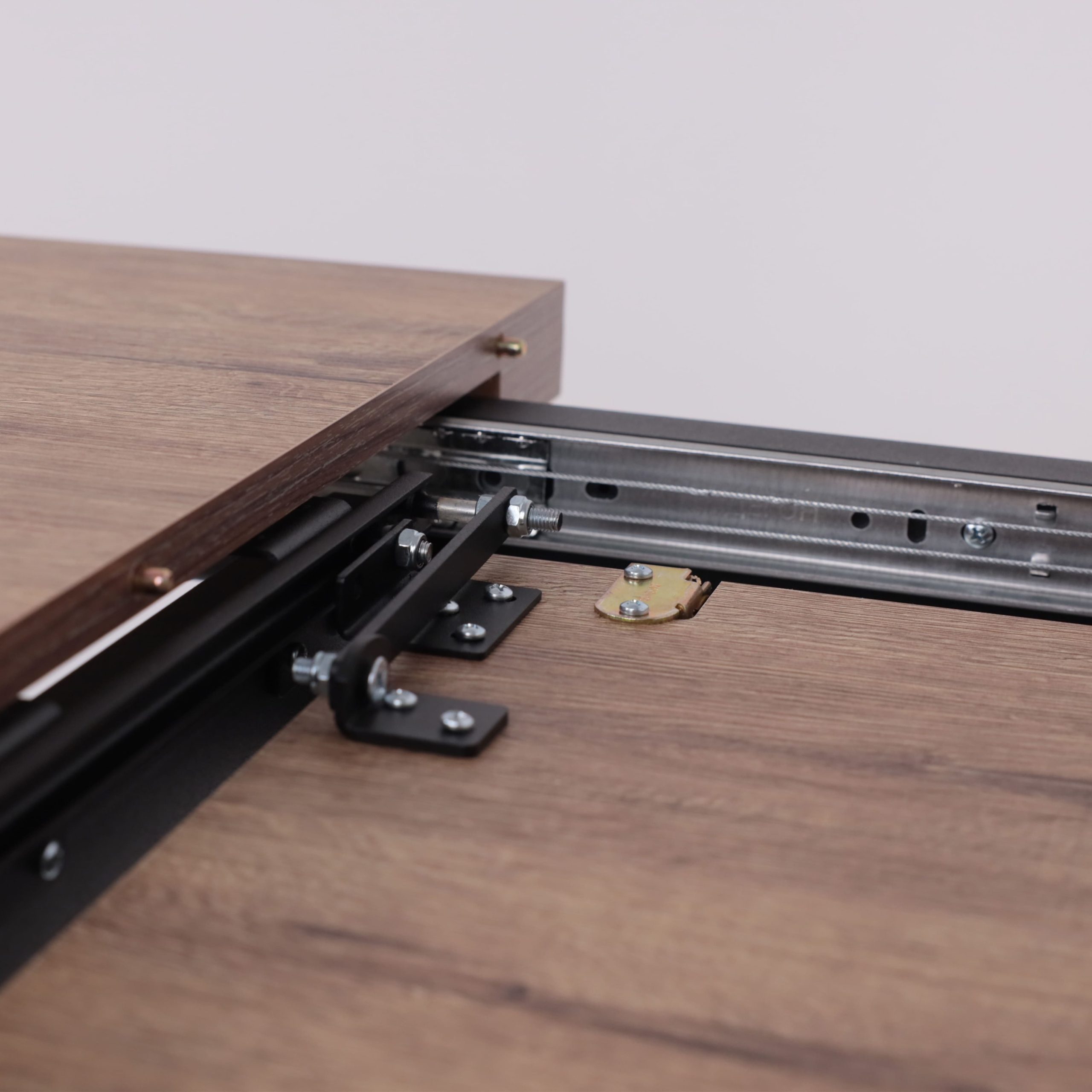 Стол LEONEL-130, раздвижной 130(165)х85, Дуб Веллингтон/Черный