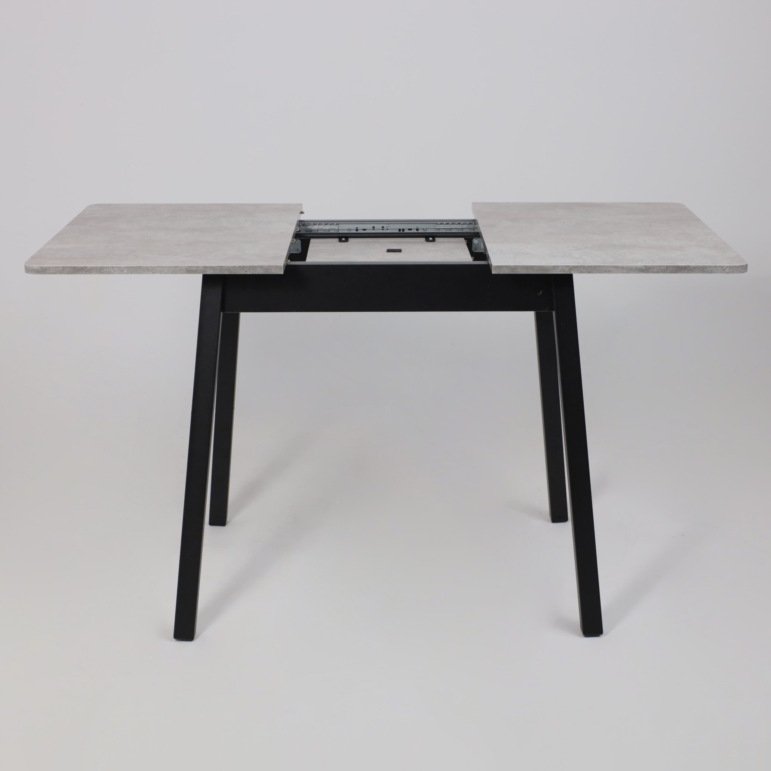 Стол TIRK RADIAL-94, раздвижной 94(126)х64, Серый сланец/Чёрный