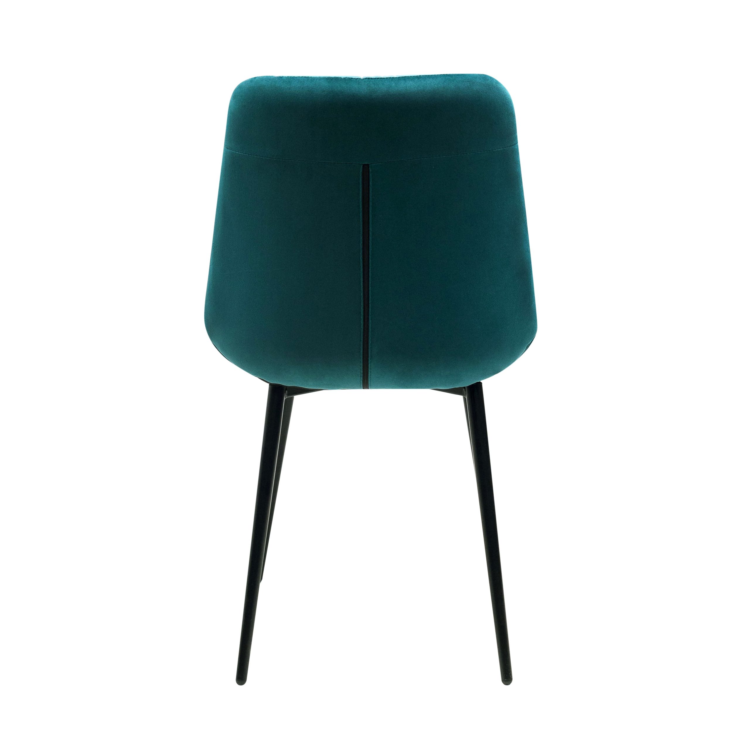 Стул AV 435, темно-бирюзовый бархат H-56/черный