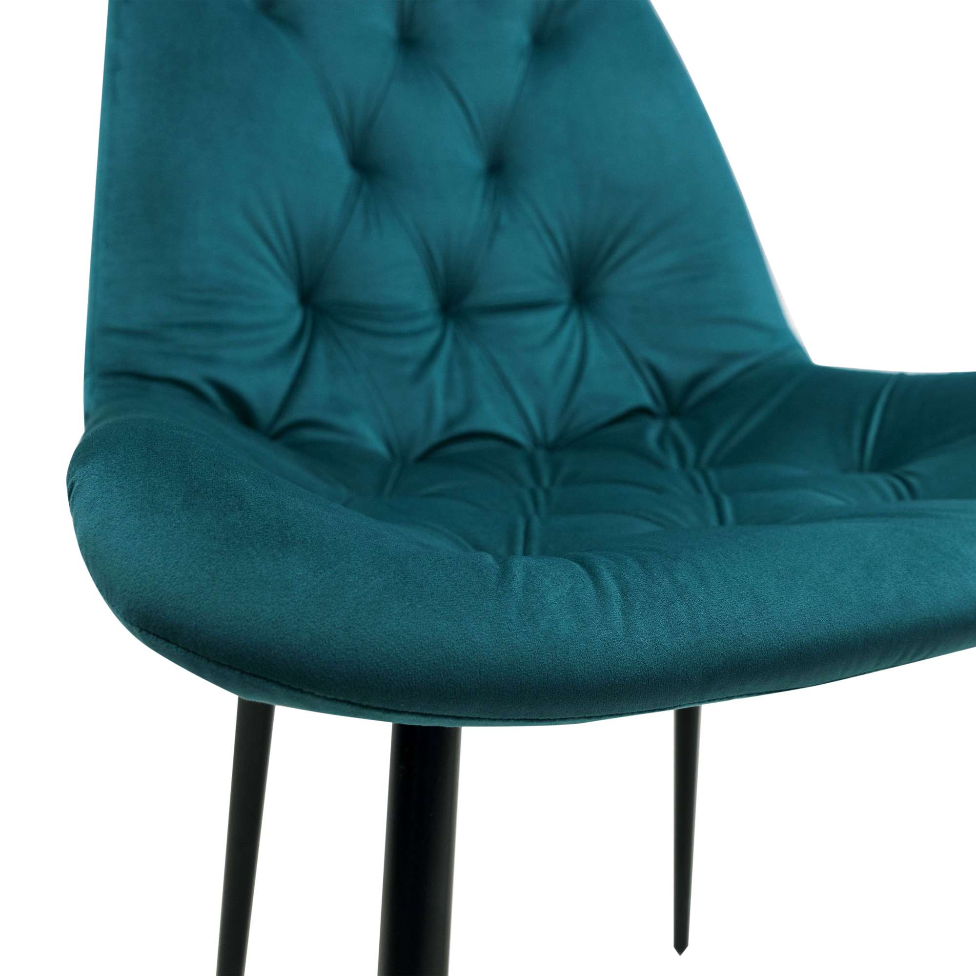Стул AV 435, темно-бирюзовый бархат H-56/черный