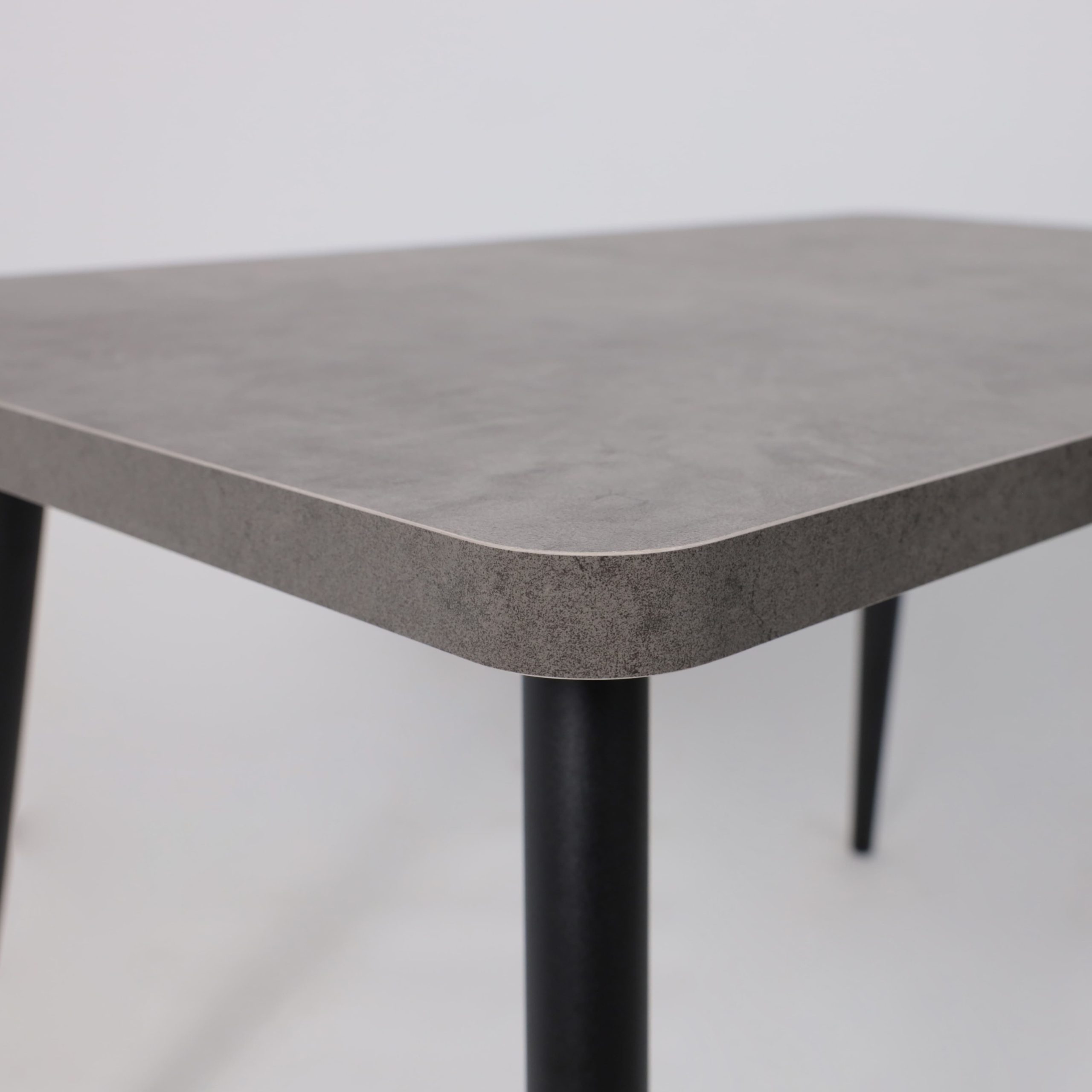 Стол BORG RADIAL-120, раздвижной 120(160)х80, Дымчатая керамика/Чёрный