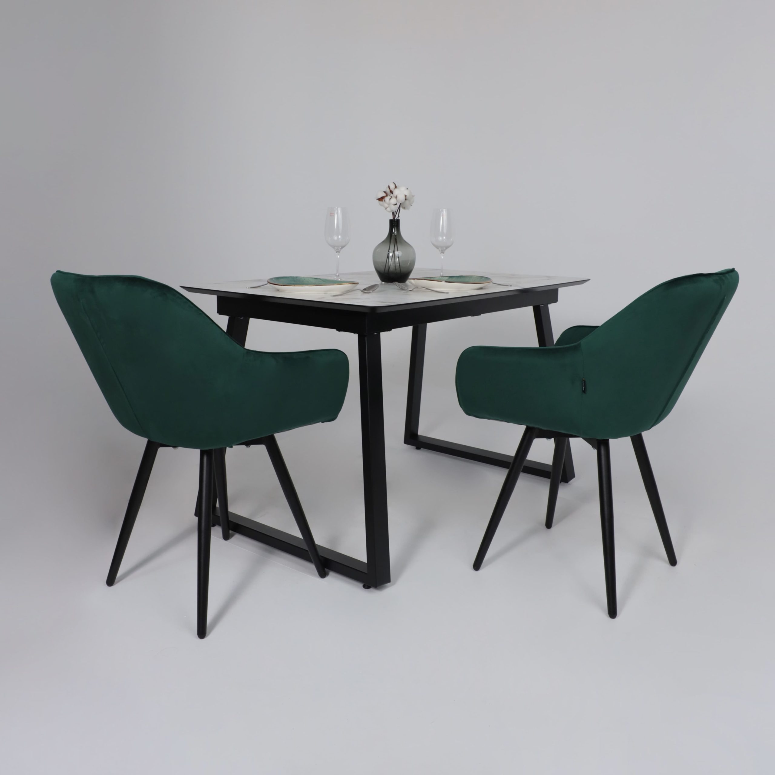 Стол AV 1208, HPL+МДФ,  раздвижной 1200 (1600)*800 Виктори натуральный/черный