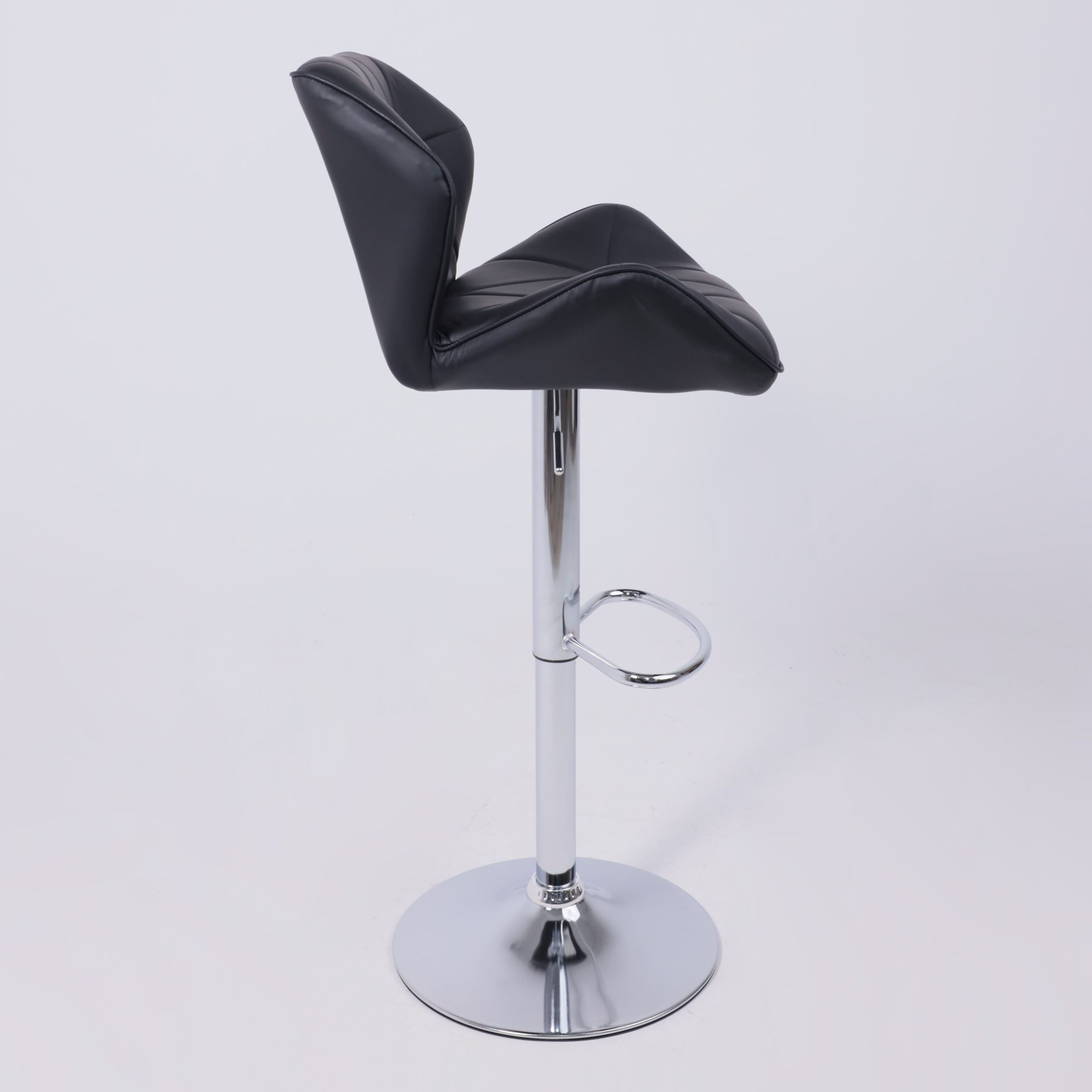 Кресло BERLIN, экокожа, черный/хром