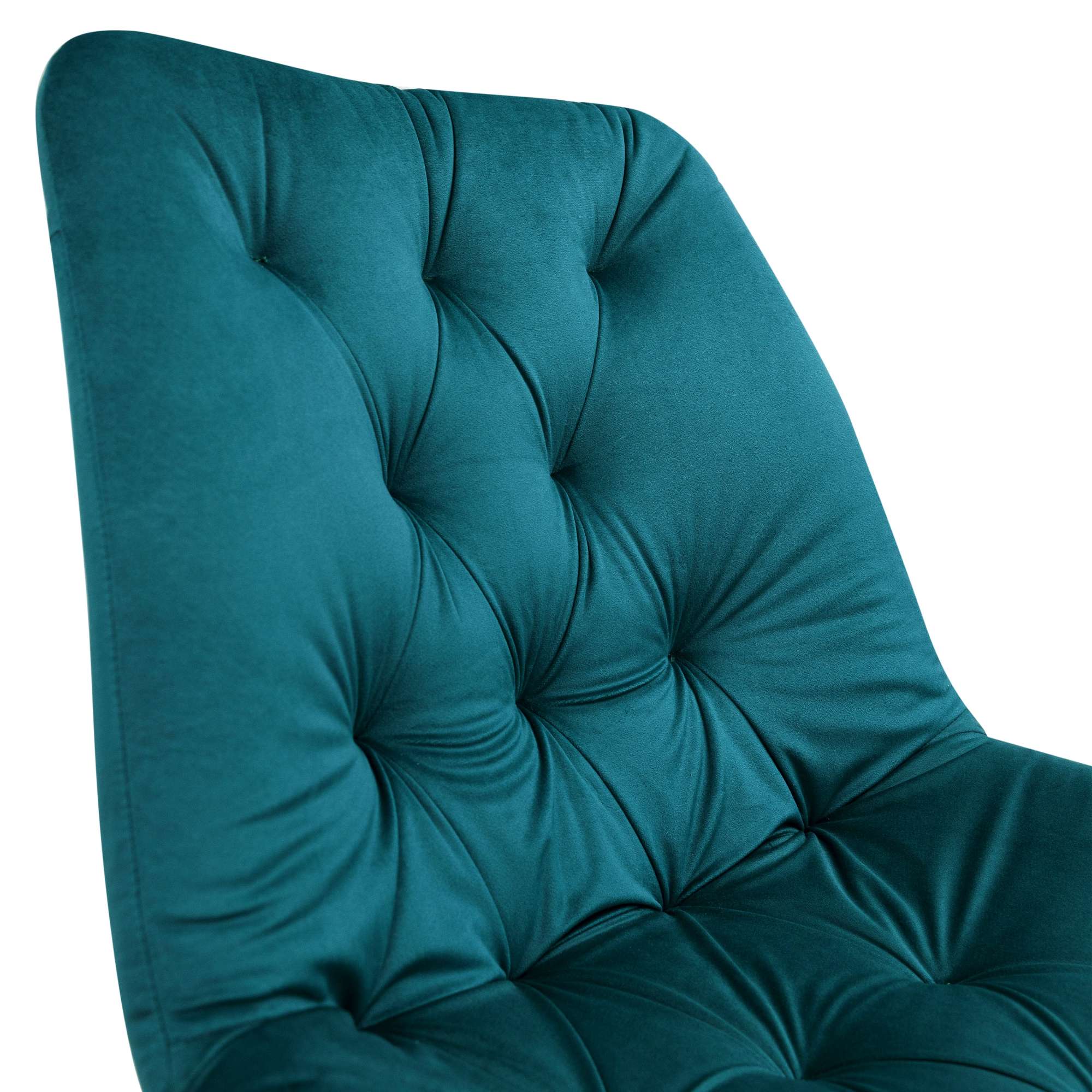 Стул AV 435, темно-бирюзовый бархат H-56/черный