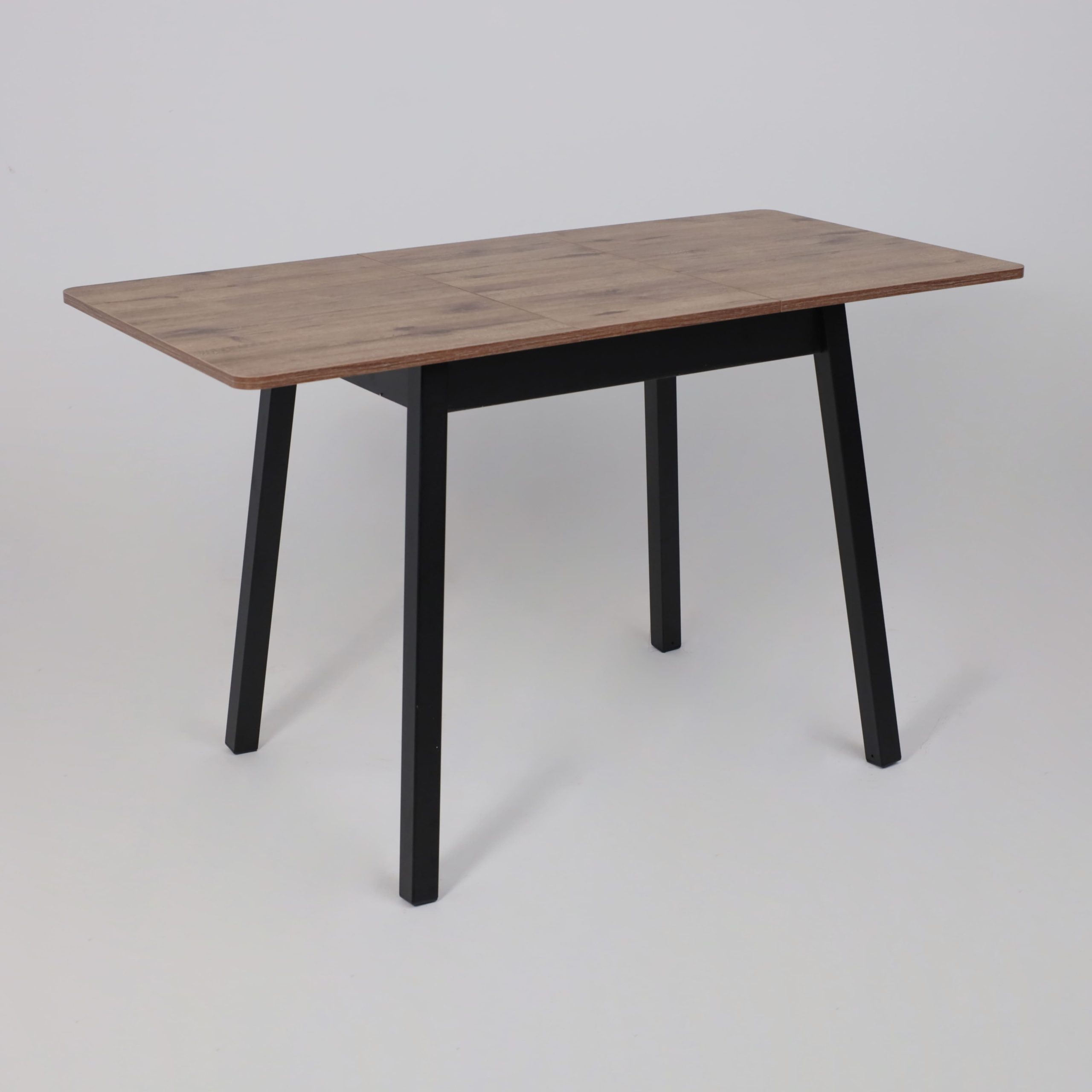 Стол TIRK RADIAL-94, раздвижной 94(126)х64, Дуб Веллингтон/Чёрный