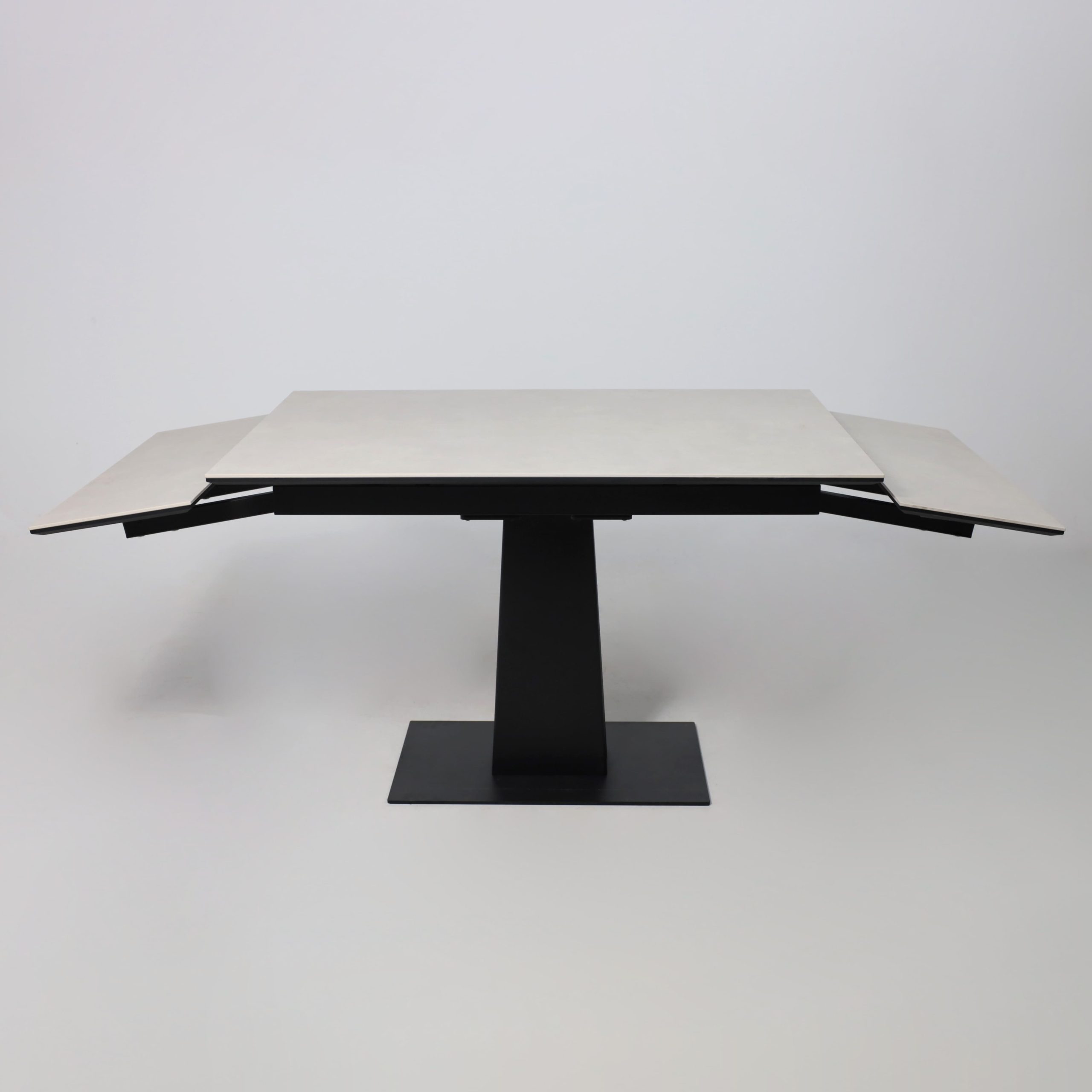 Стол AV 2119, МДФ+керамика, раздвижной 1200 (1800)*800 серый, матовый CARMEN LIDHT GREY/черный