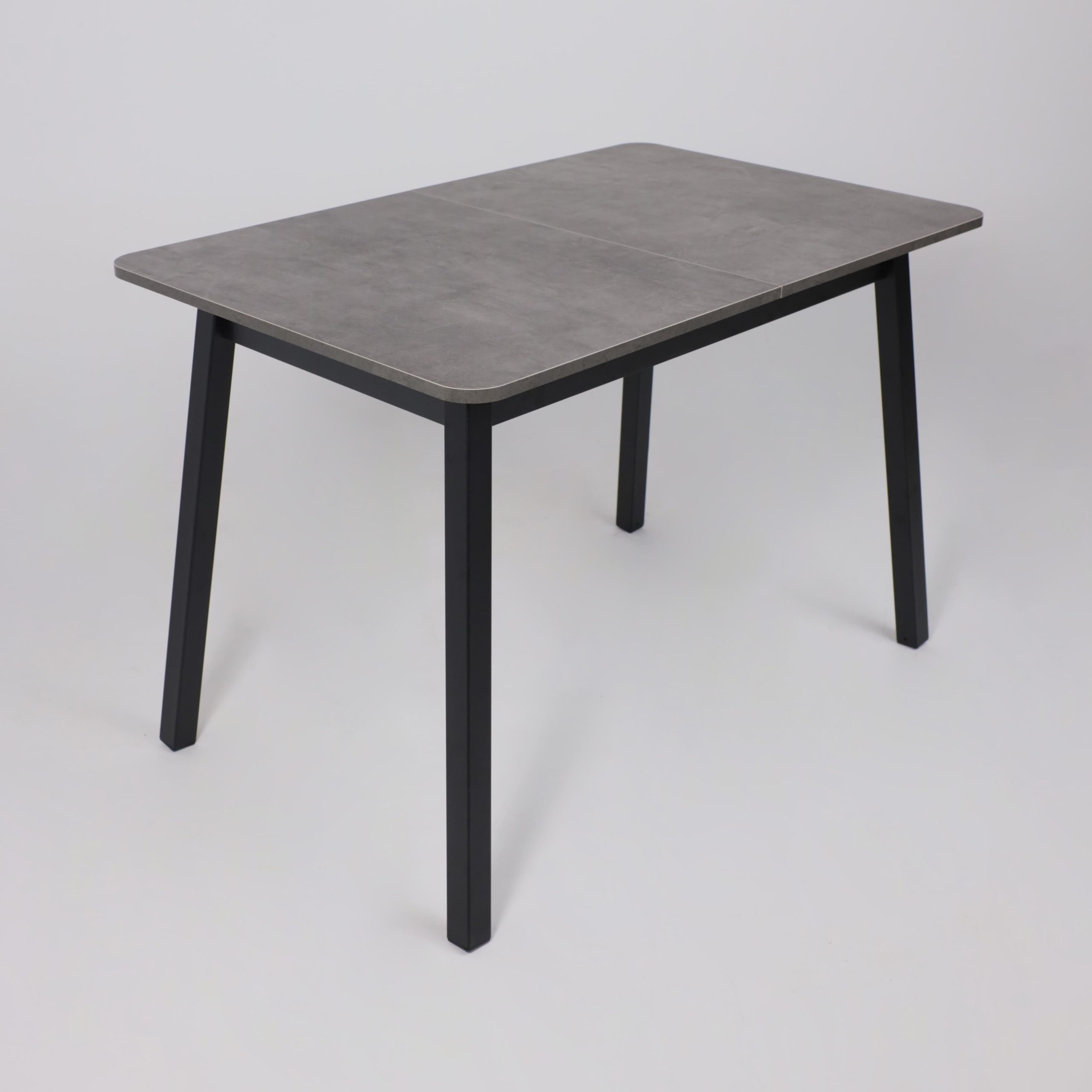 Стол TIRK RADIAL-110, раздвижной 110(142)х70, Дымчатая керамика/Чёрный