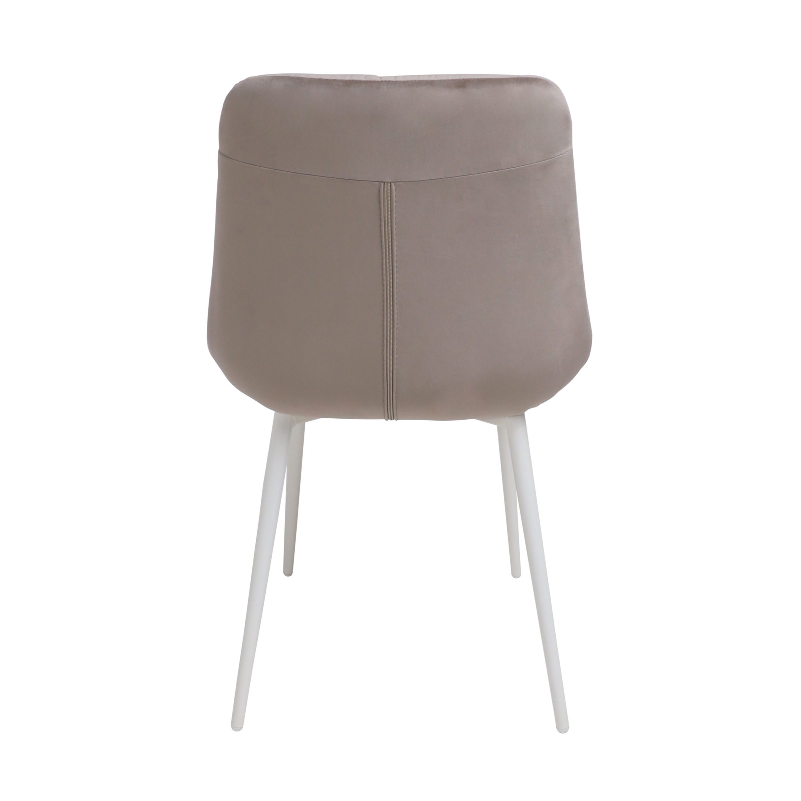 Стул AV 435, светло-коричневый бархат H-61/белый