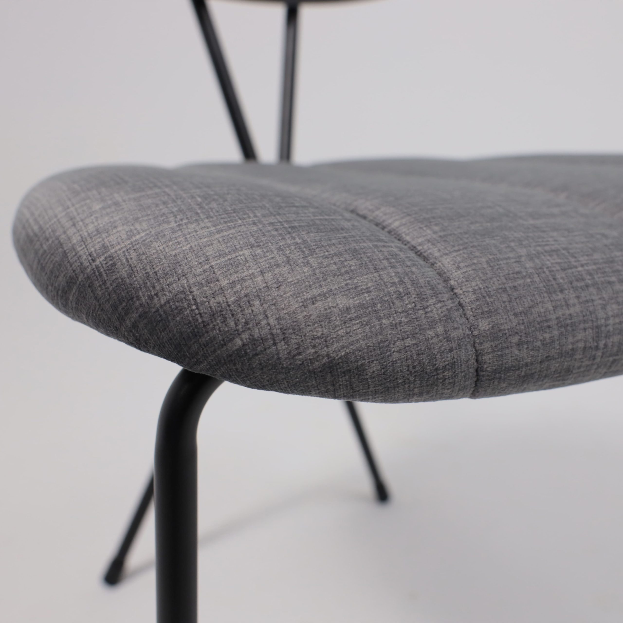 Стул TORI, серый велюр VOSS 15/черный