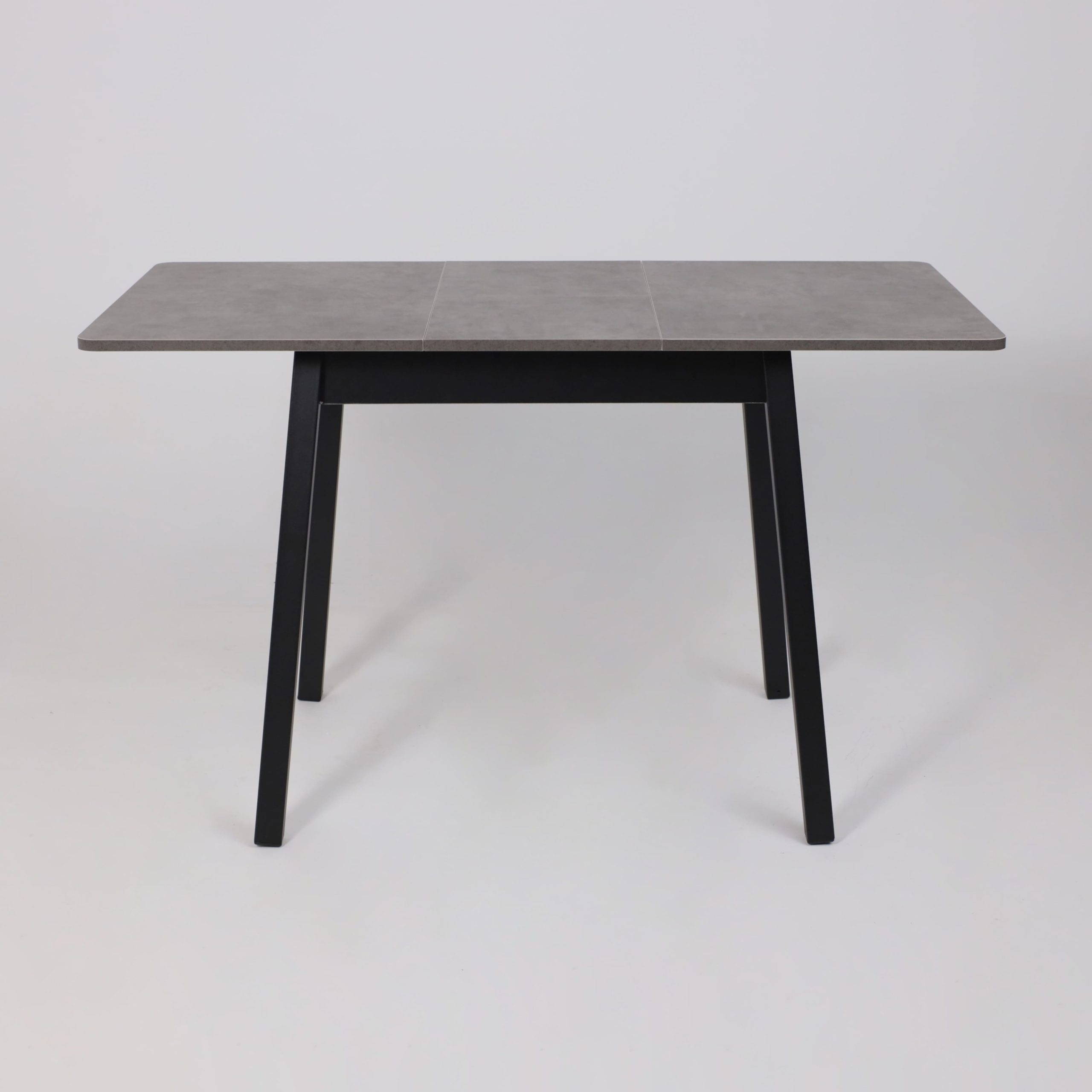 Стол TIRK RADIAL-94, раздвижной 94(126)х64, Дымчатая керамика/Чёрный