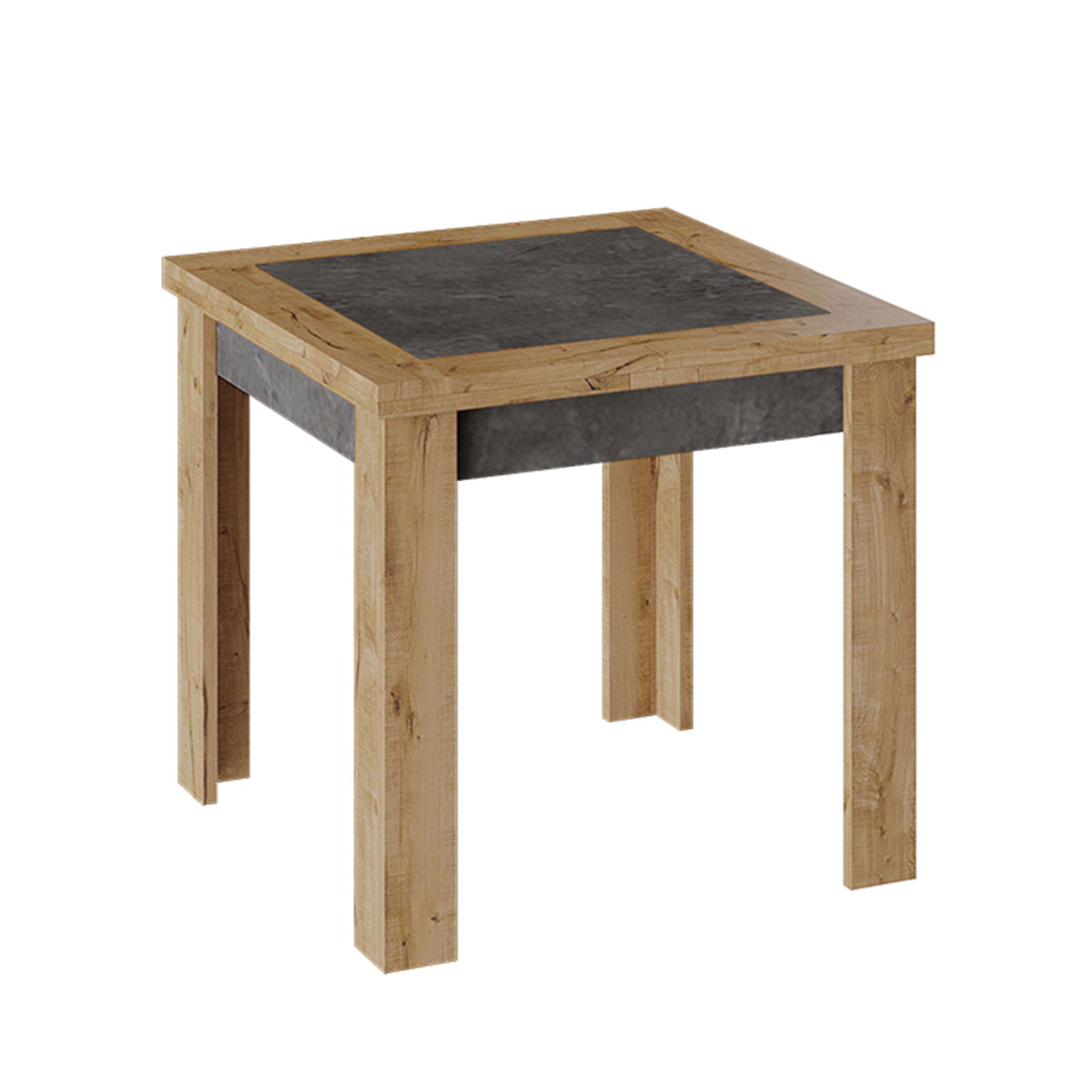 Стол раздвижной ХЬЮСТОН Тип 3, 790(1480)*790, моод темный/дуб вотан